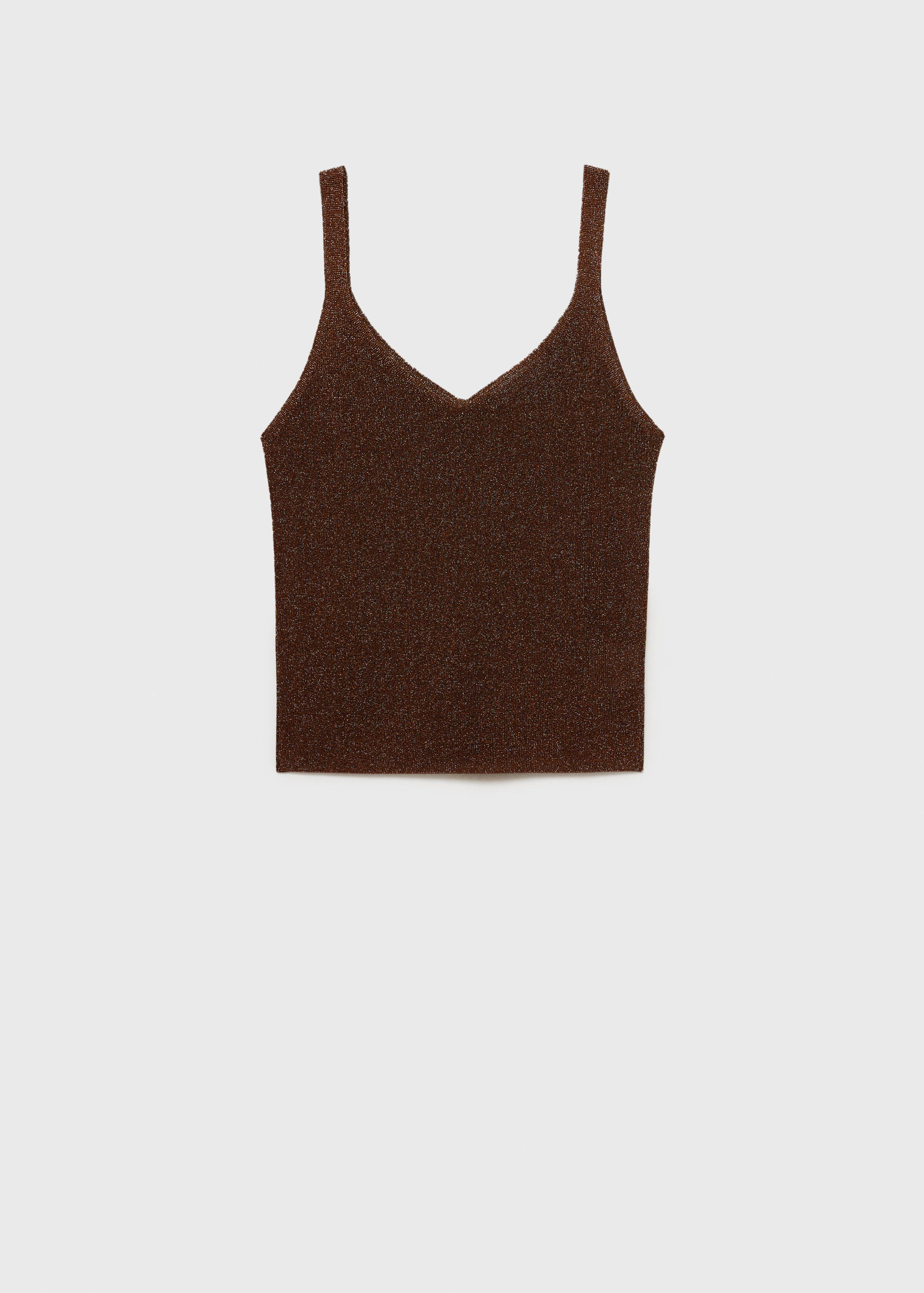 Lurex top met V-hals - Artikel zonder model