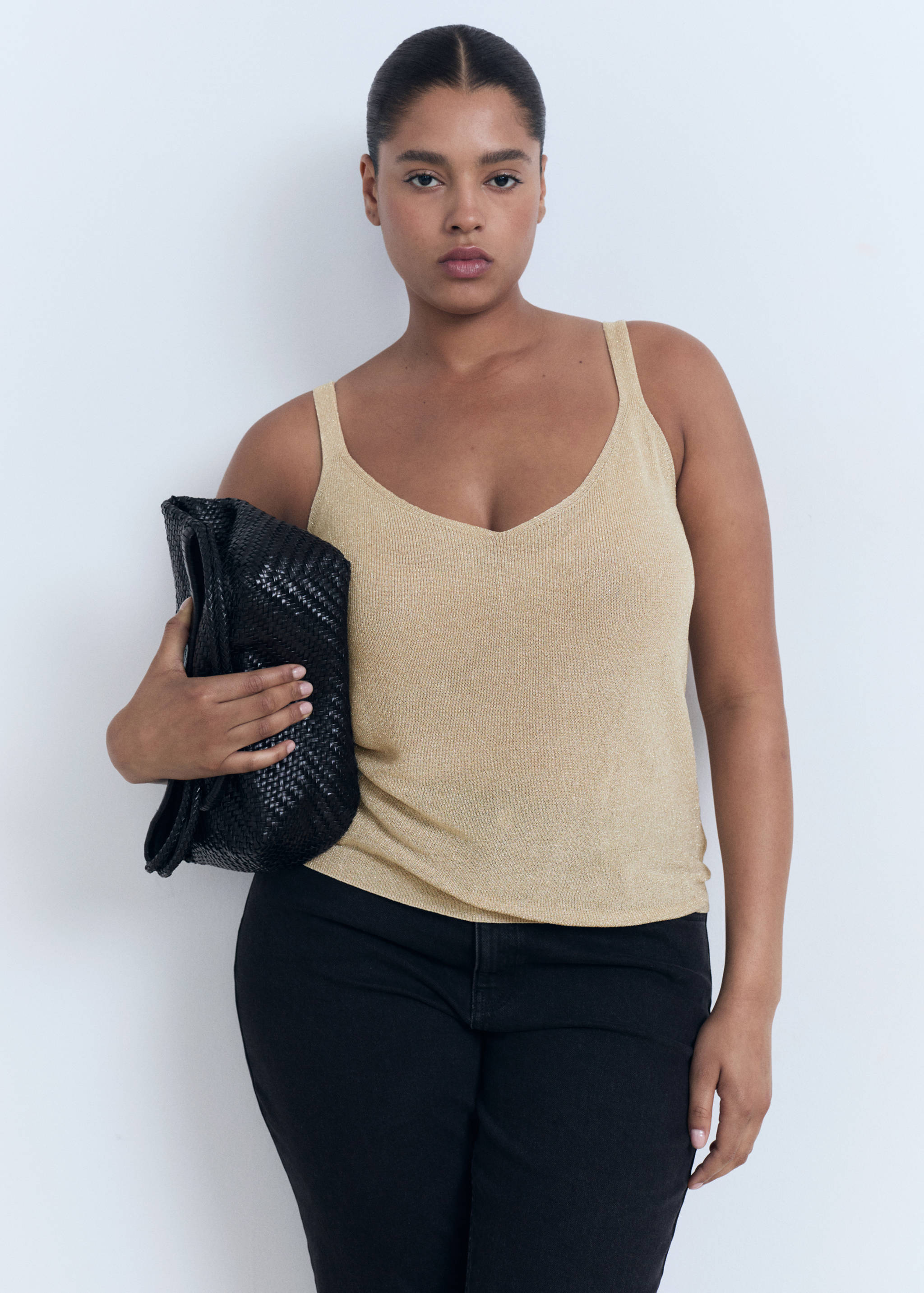 Lurex top met V-hals - Detail van het artikel 5