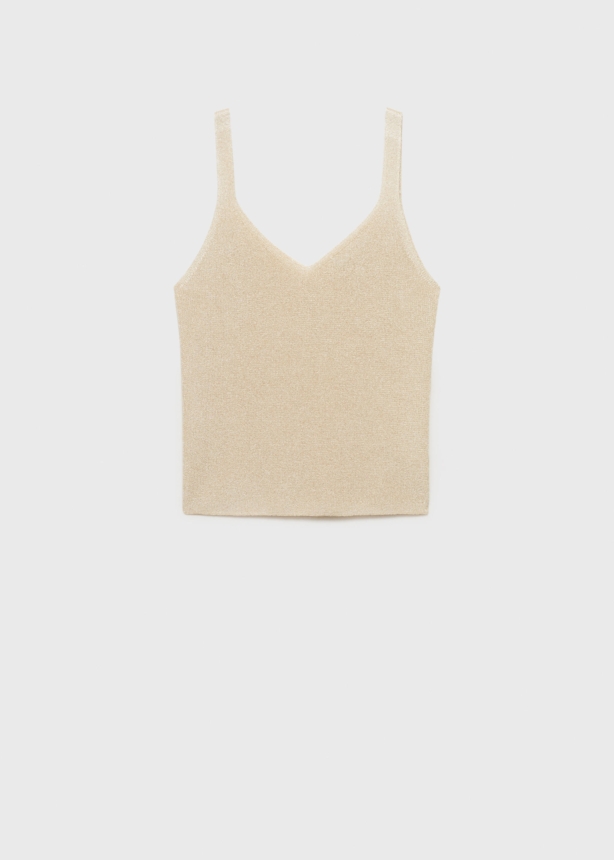 Lurex top met V-hals - Artikel zonder model
