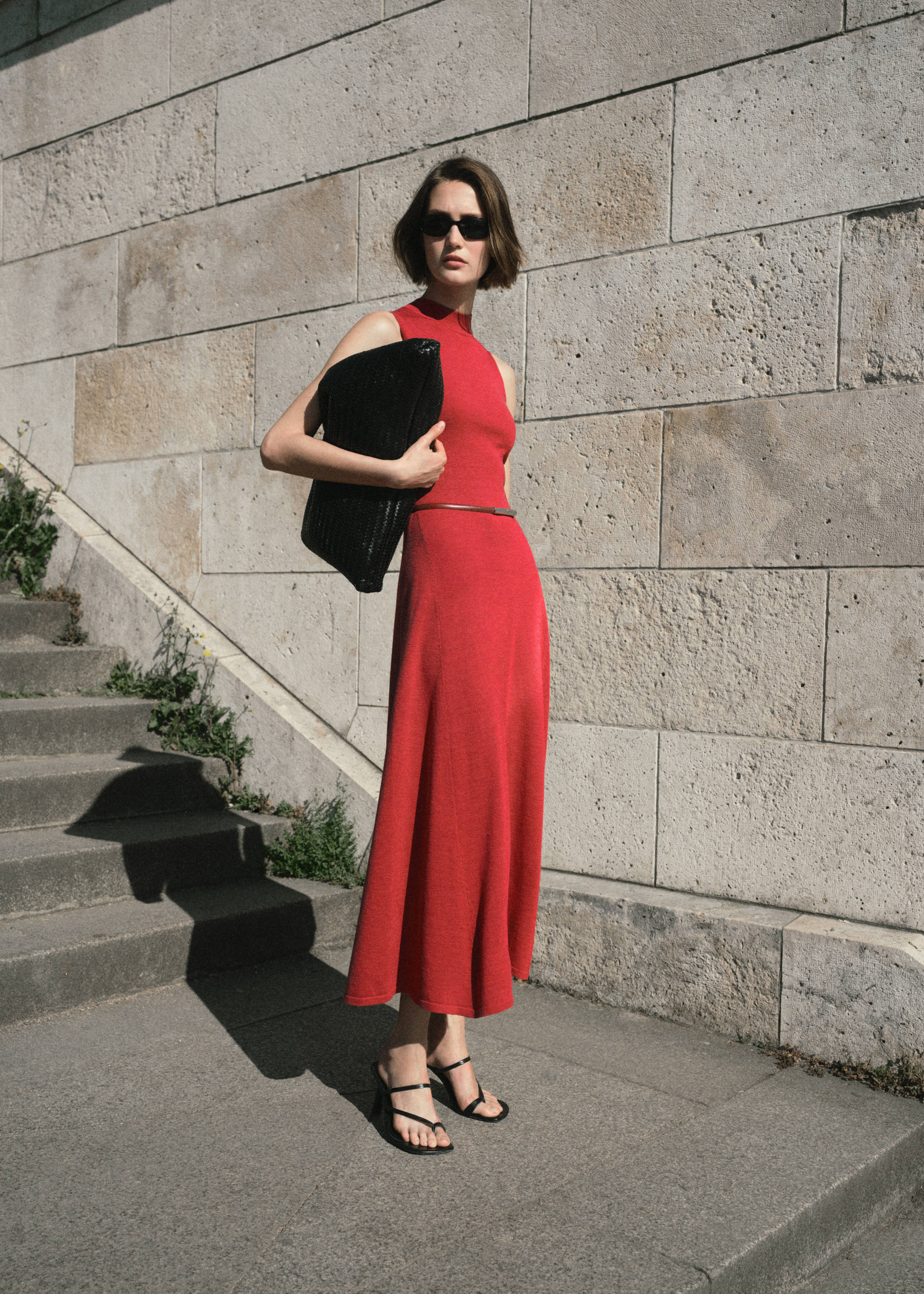 Fine-knit flared dress - Details of the article 6