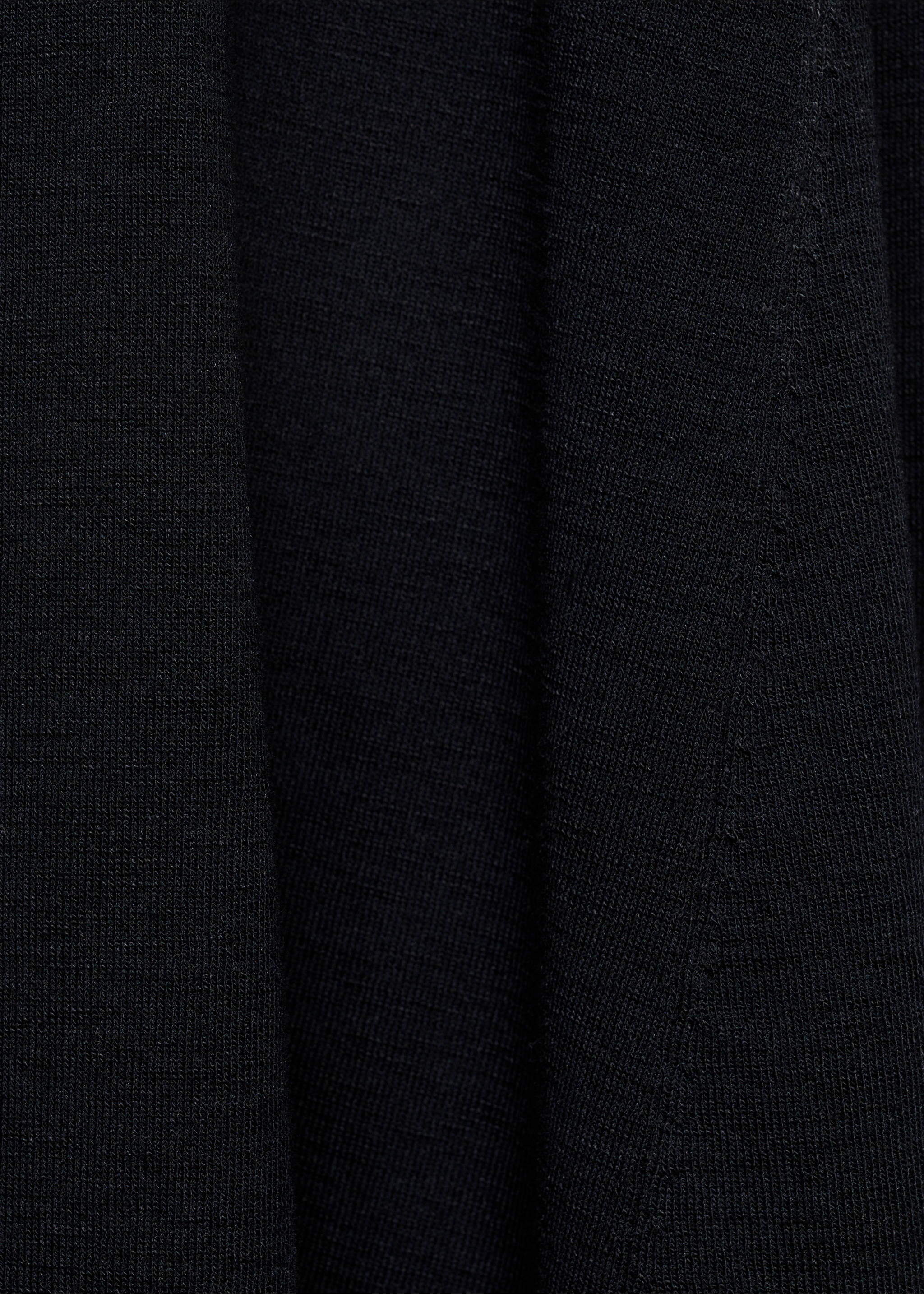 Fine-knit flared dress - Details of the article 0, Black. Ref: 17071186-00.