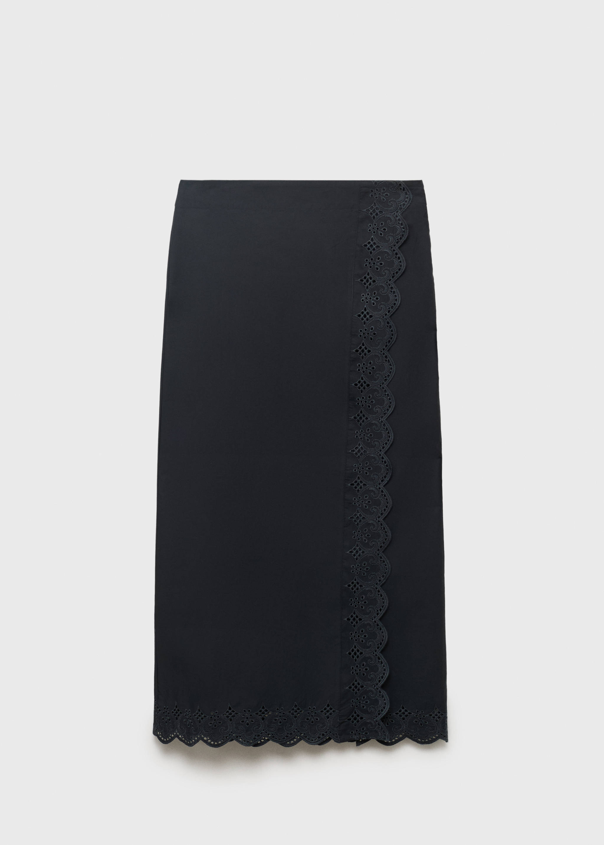 Embroidered cotton skirt - Article without model