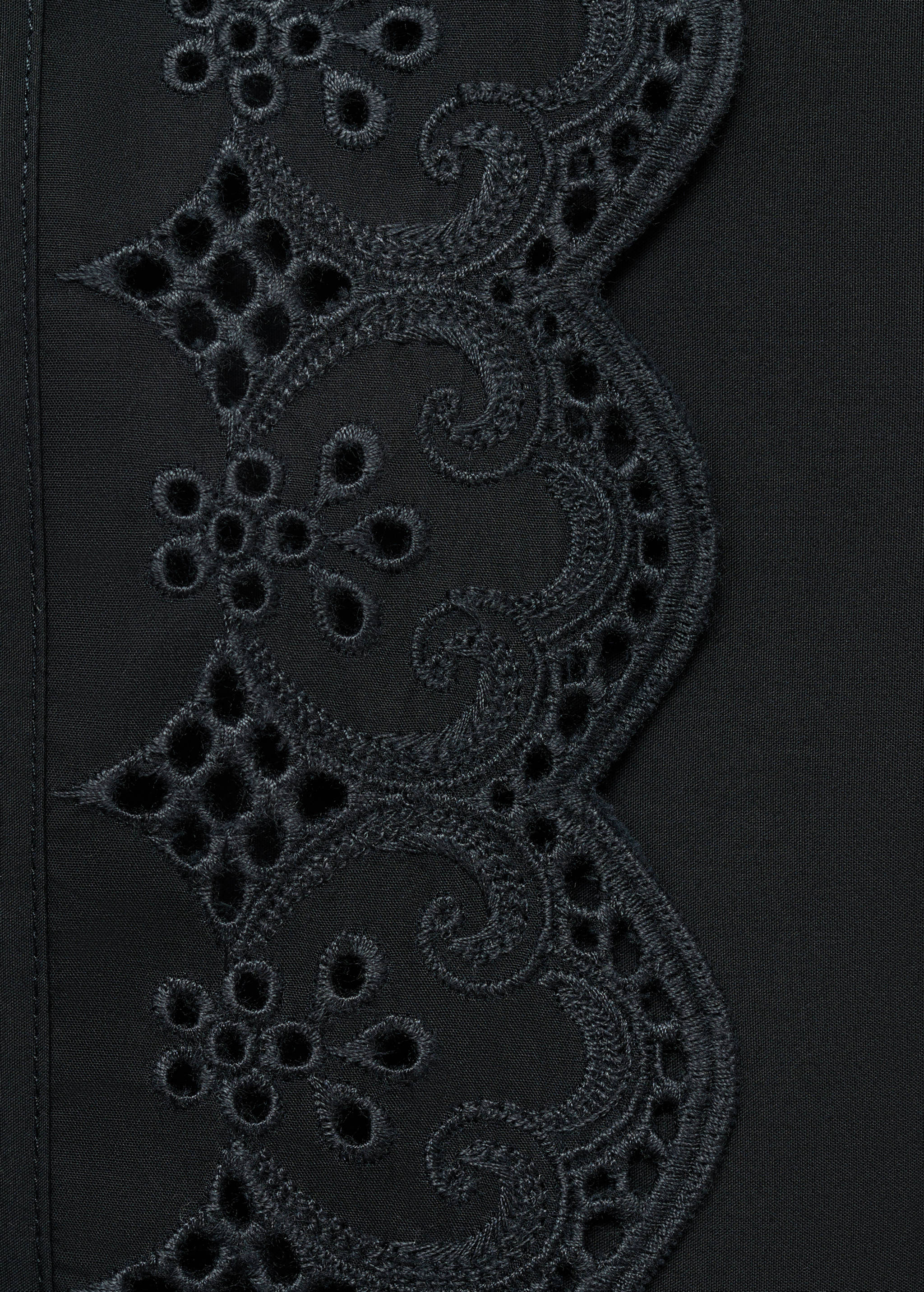 Embroidered cotton skirt - Details of the article 8