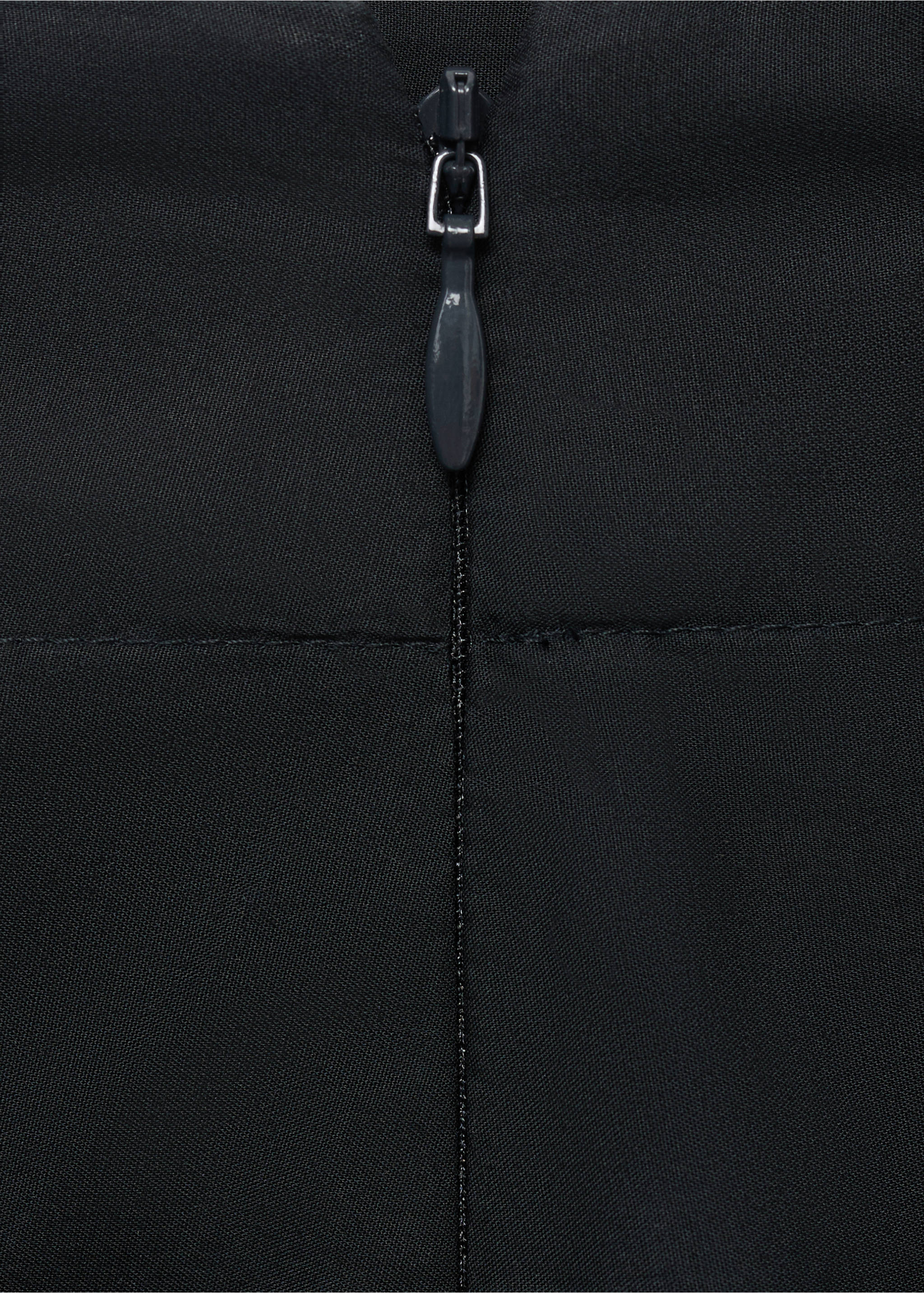 Embroidered cotton skirt - Details of the article 0, Black. Ref: 17071187-00.