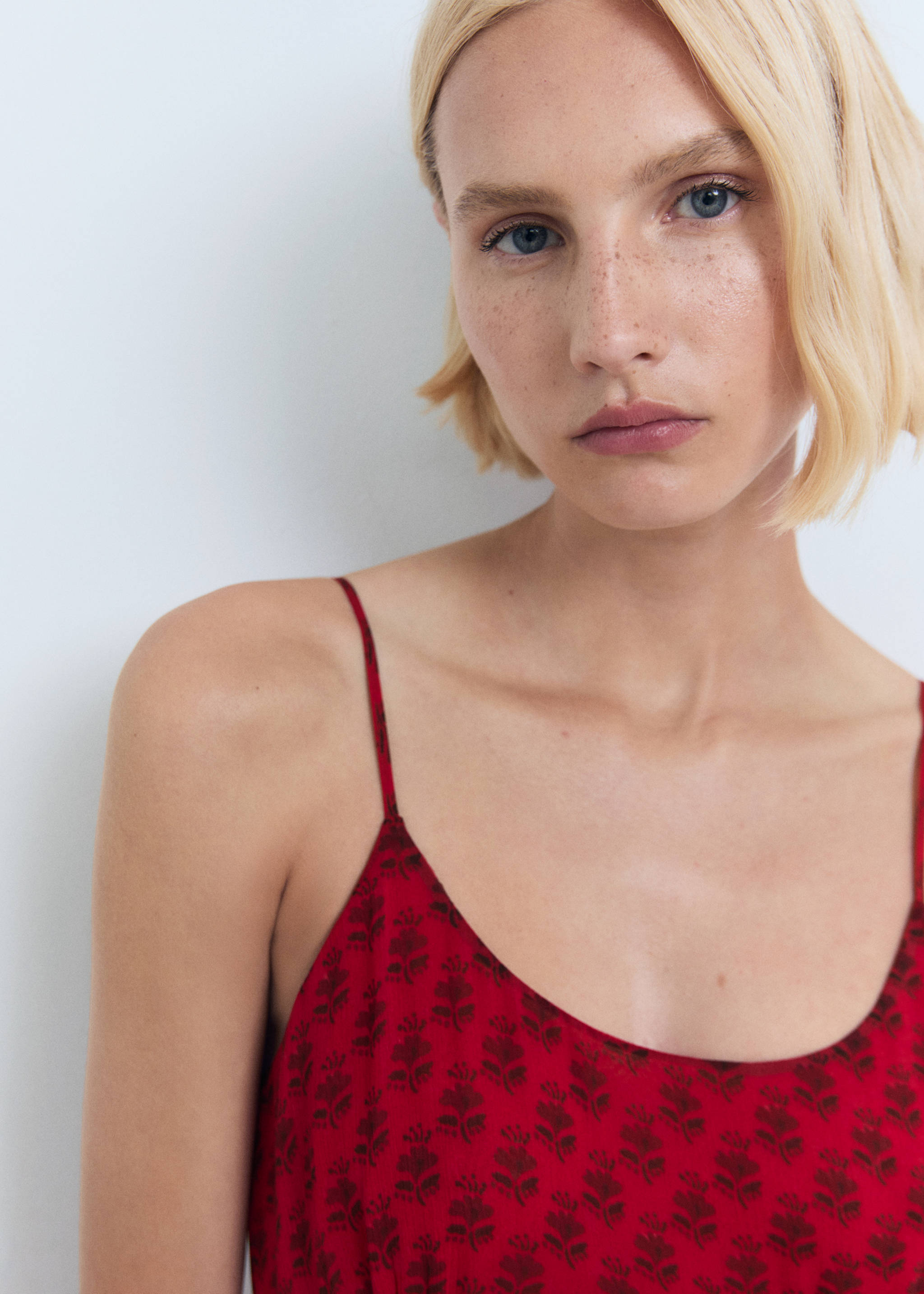 Vestido gasa estampado floral - Detalle del artículo 1