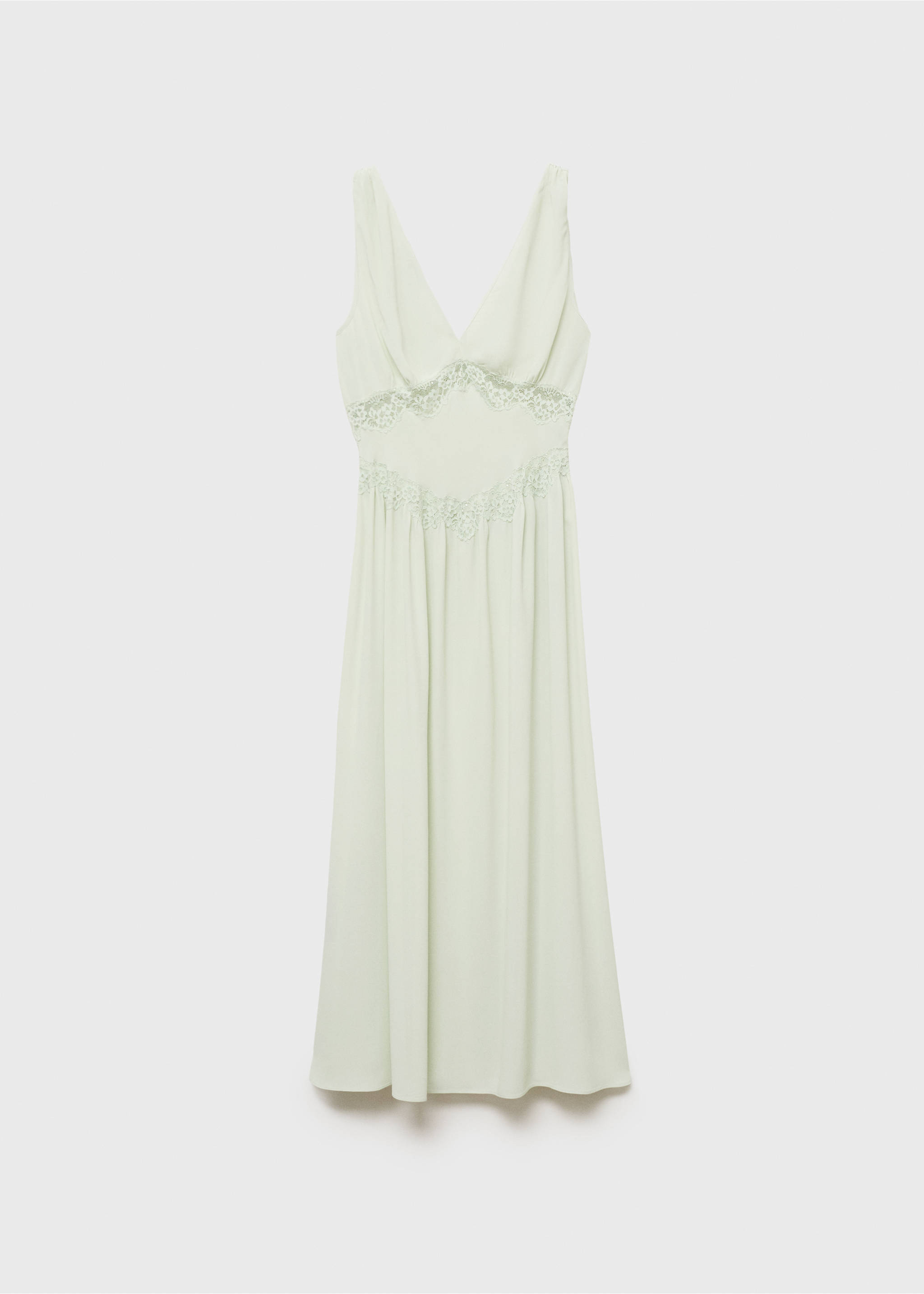 Lace camisole dress - Article without model, Mint Green. Ref: 17071193-00.