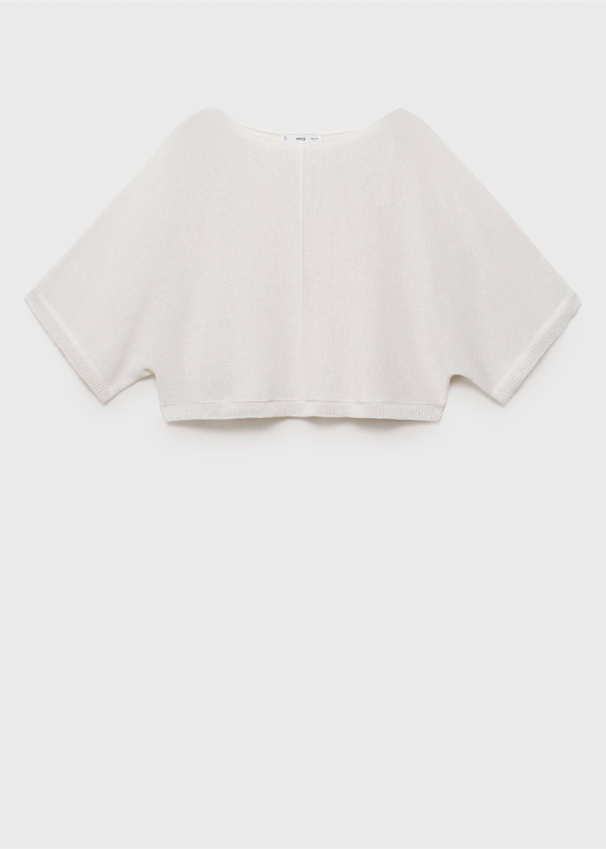 Oversized fine-knit sweater - Article without model, White. Ref: 17071194-00.