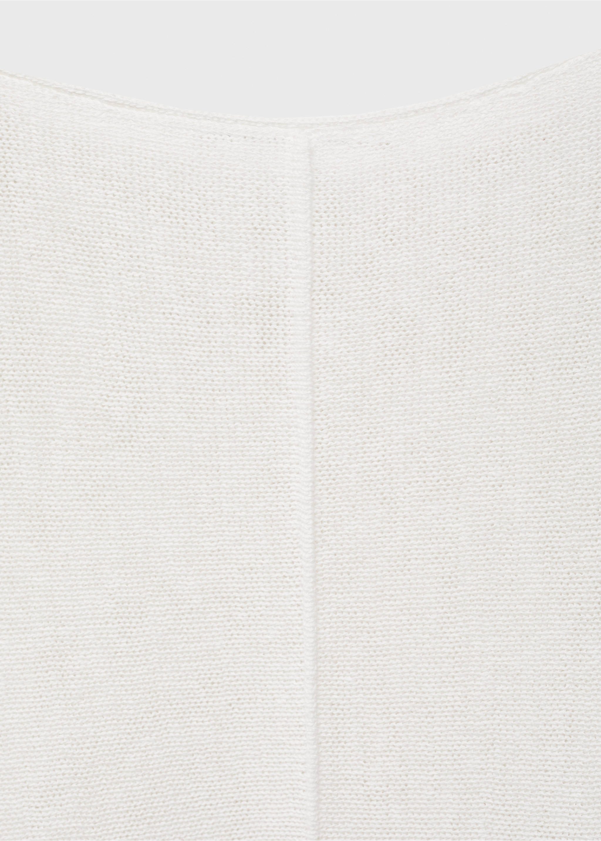 Oversized fine-knit sweater - Details of the article 8, White. Ref: 17071194-00.