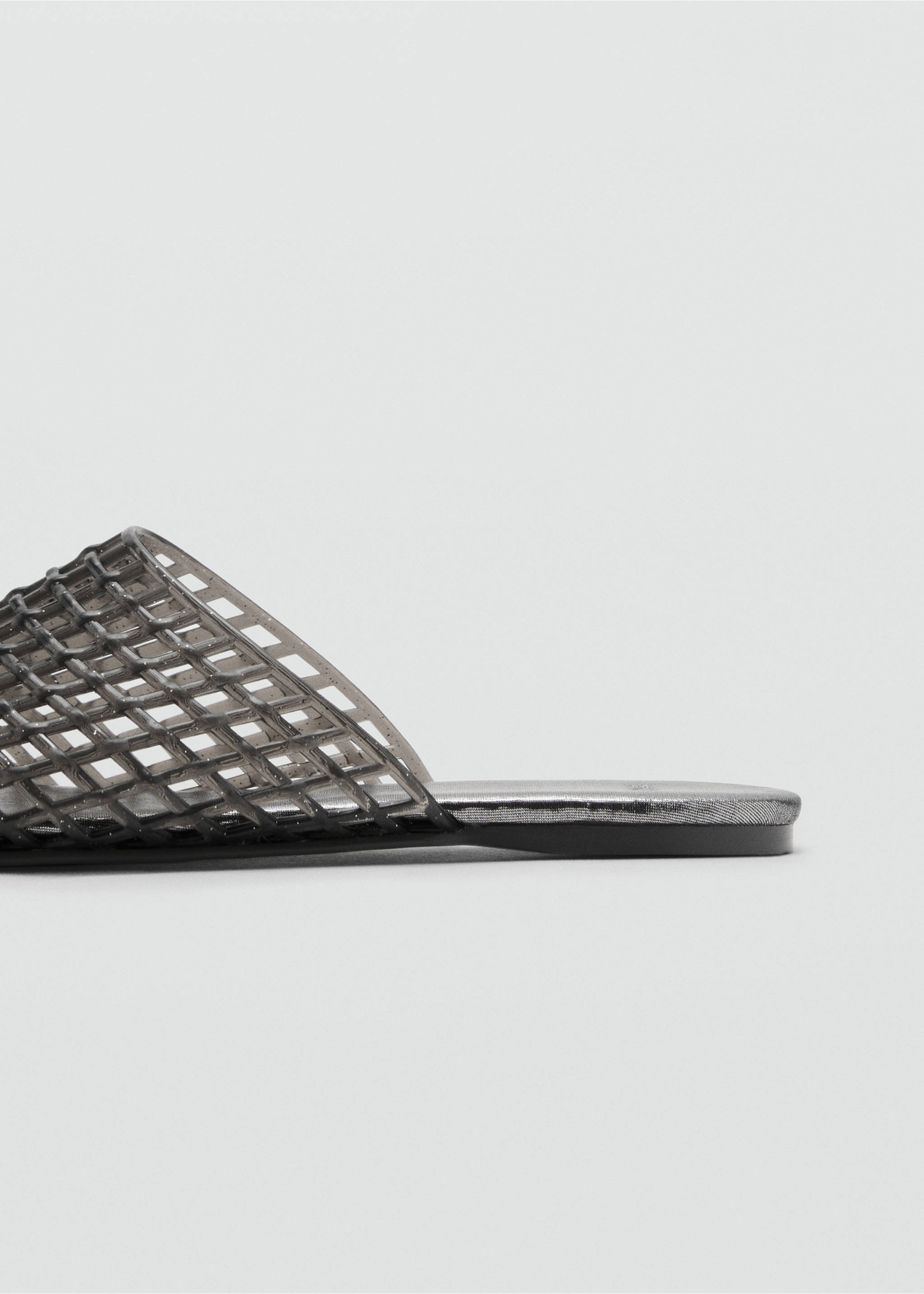 Mesh mule - Details of the article 1, Grey. Ref: 17071195-00.