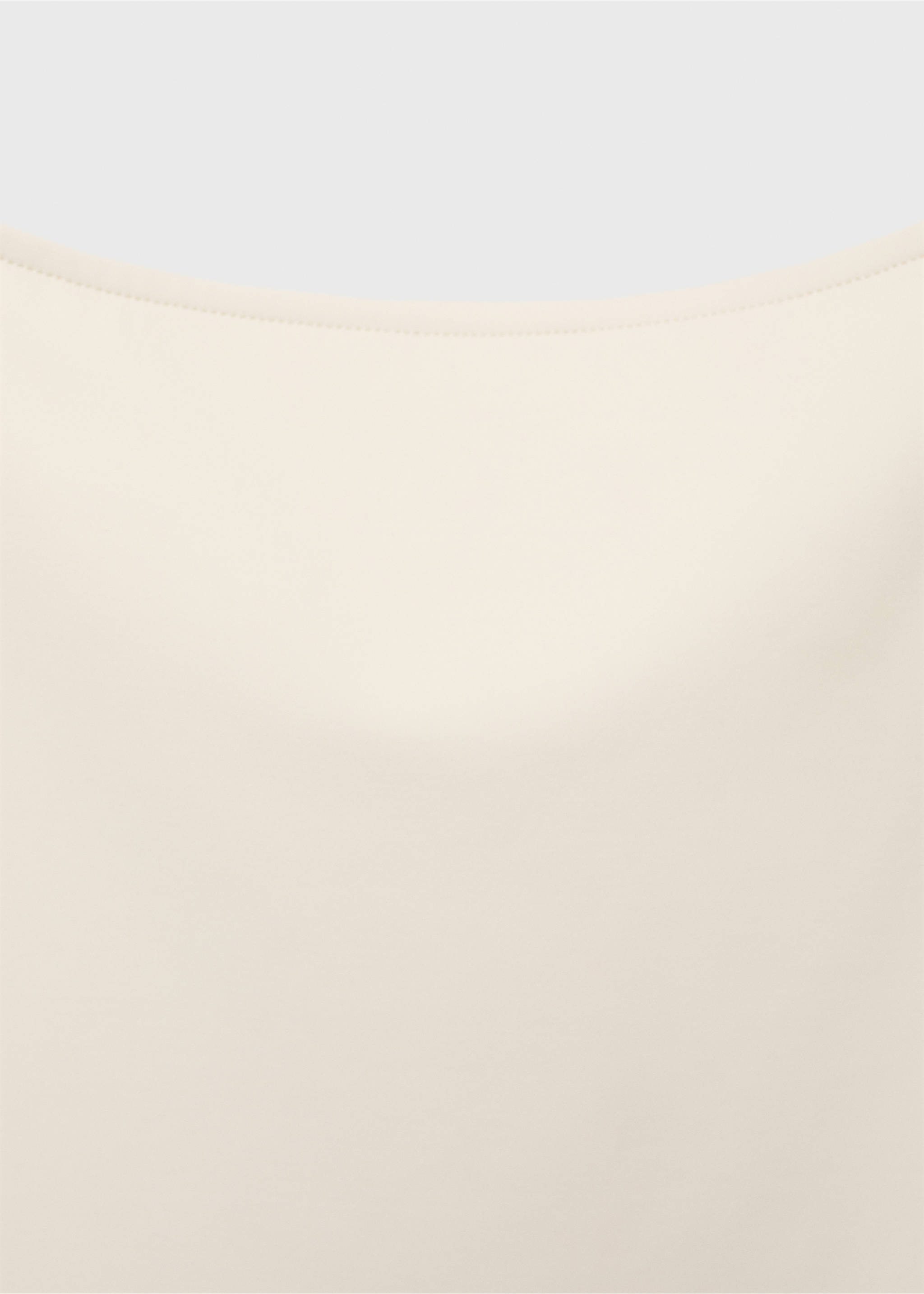 Spaghetti strap top - Details of the article 8, White. Ref: 17071198-00.
