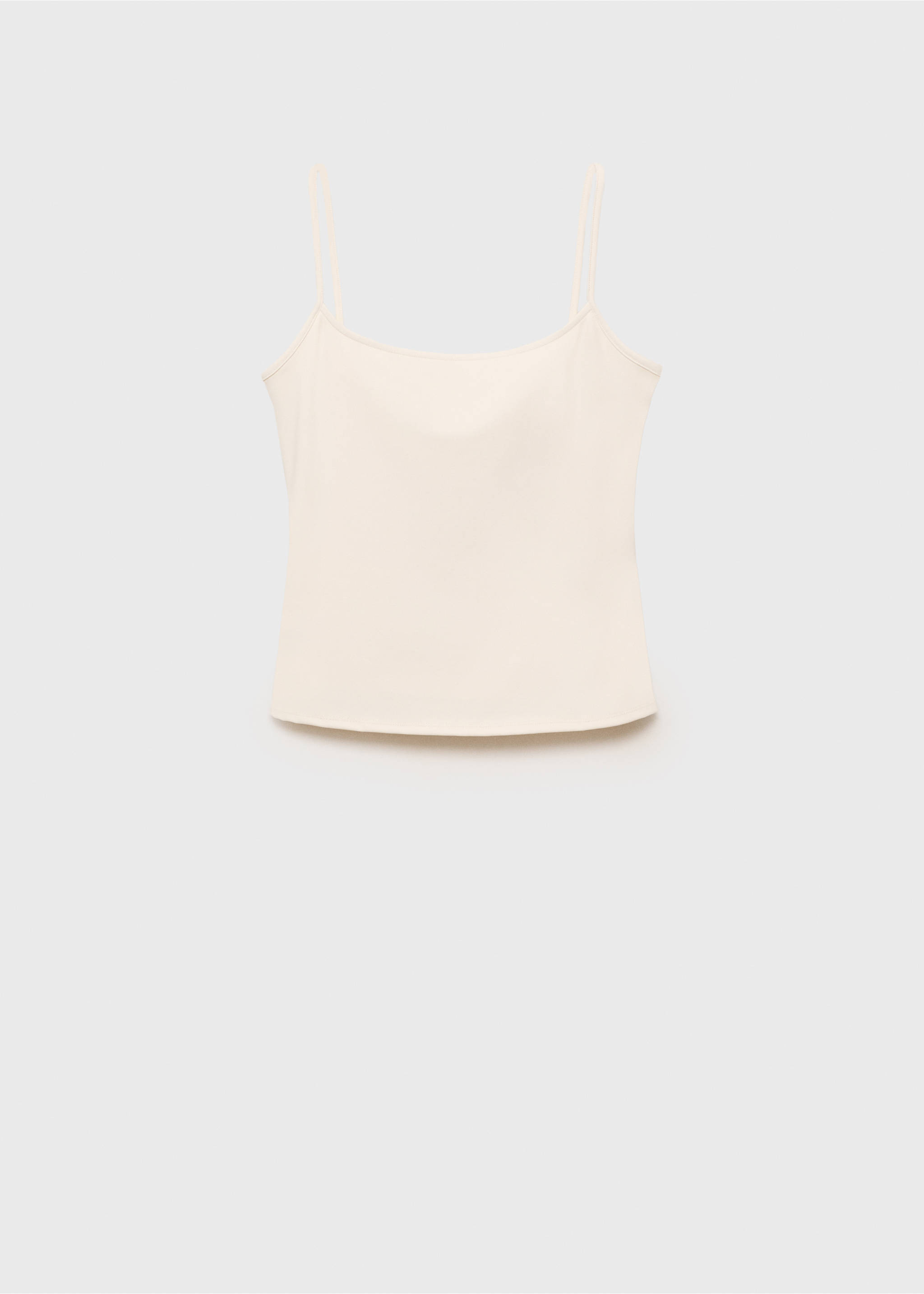 Spaghetti strap top - Article without model, White. Ref: 17071198-00.