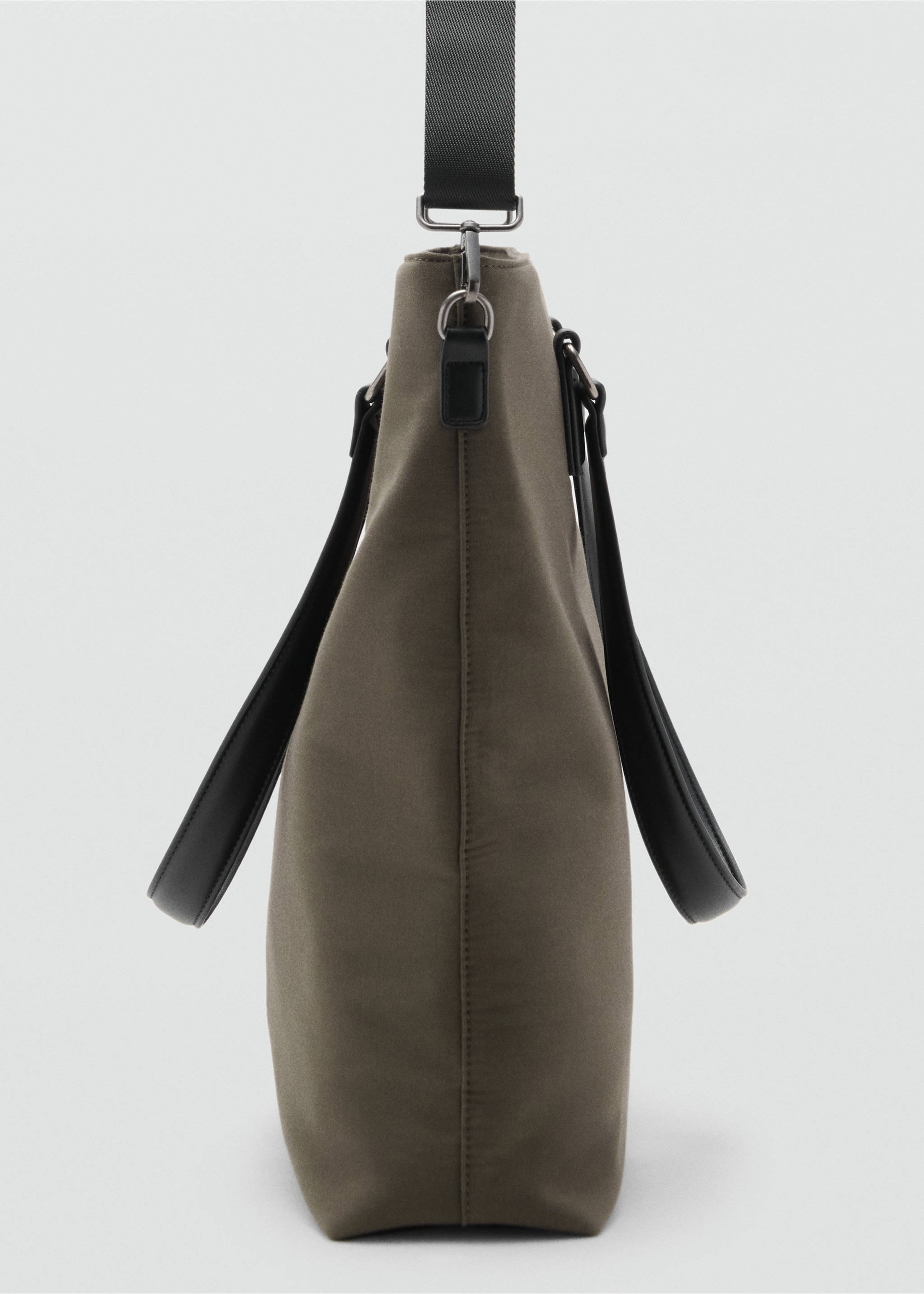 Shopper-Bag mit Henkel - Detail des Artikels 1, Khaki. Ref: 17071200-00.