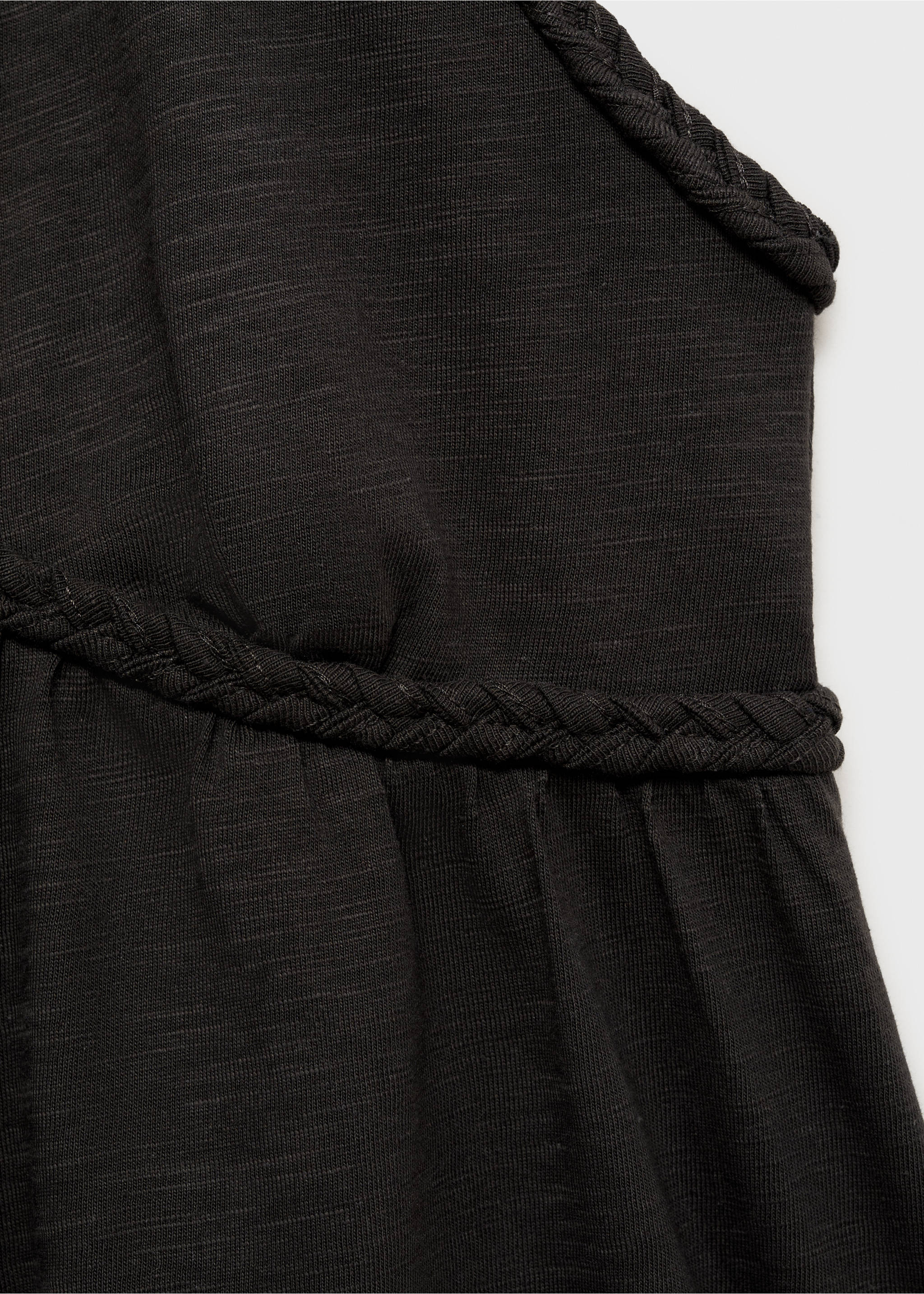 Halter neck top - Details of the article 8, Charcoal. Ref: 17071209-00.
