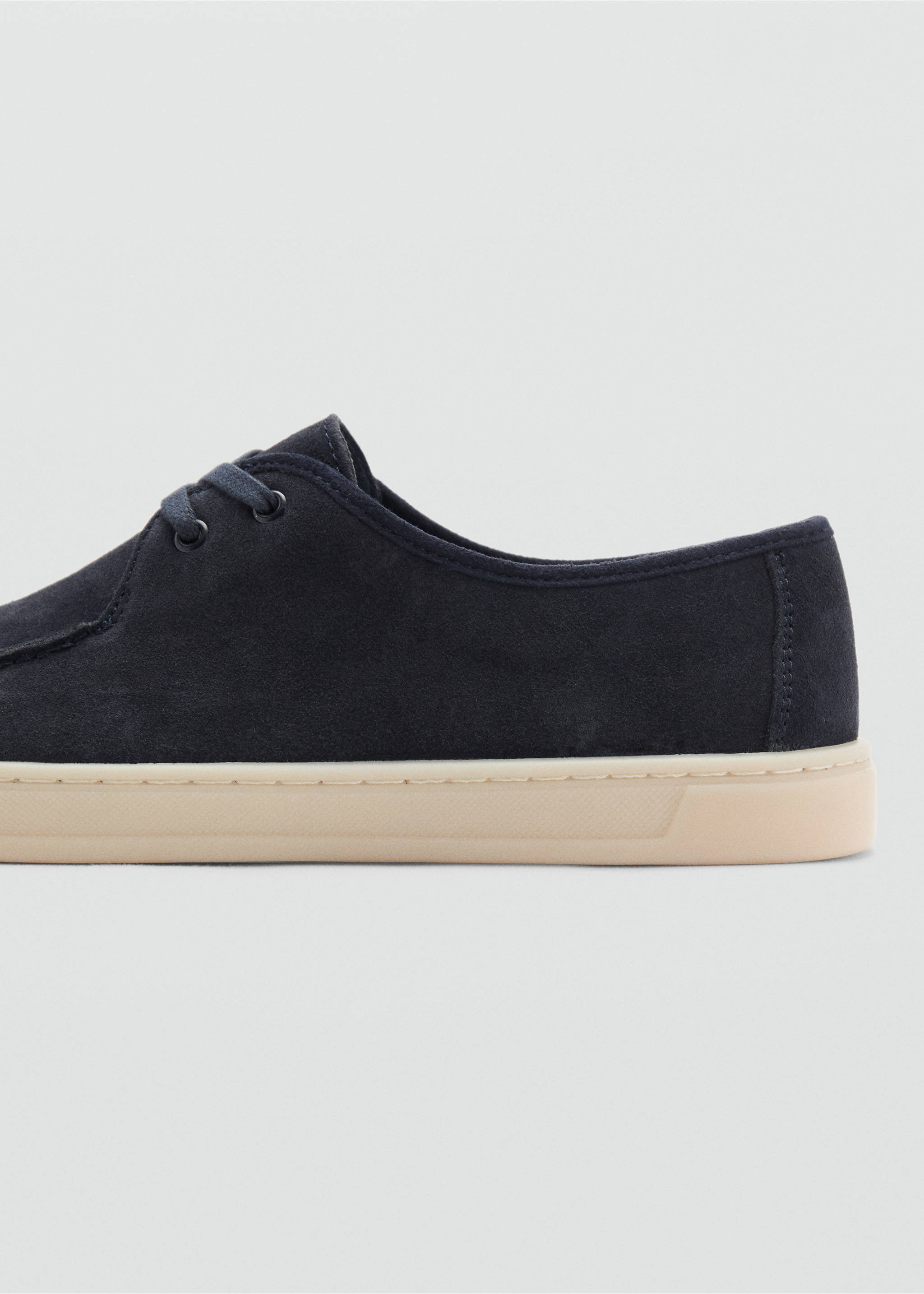 Suede nautical shoes - Details of the article 1, Dark Navy. Ref: 17071213-00.