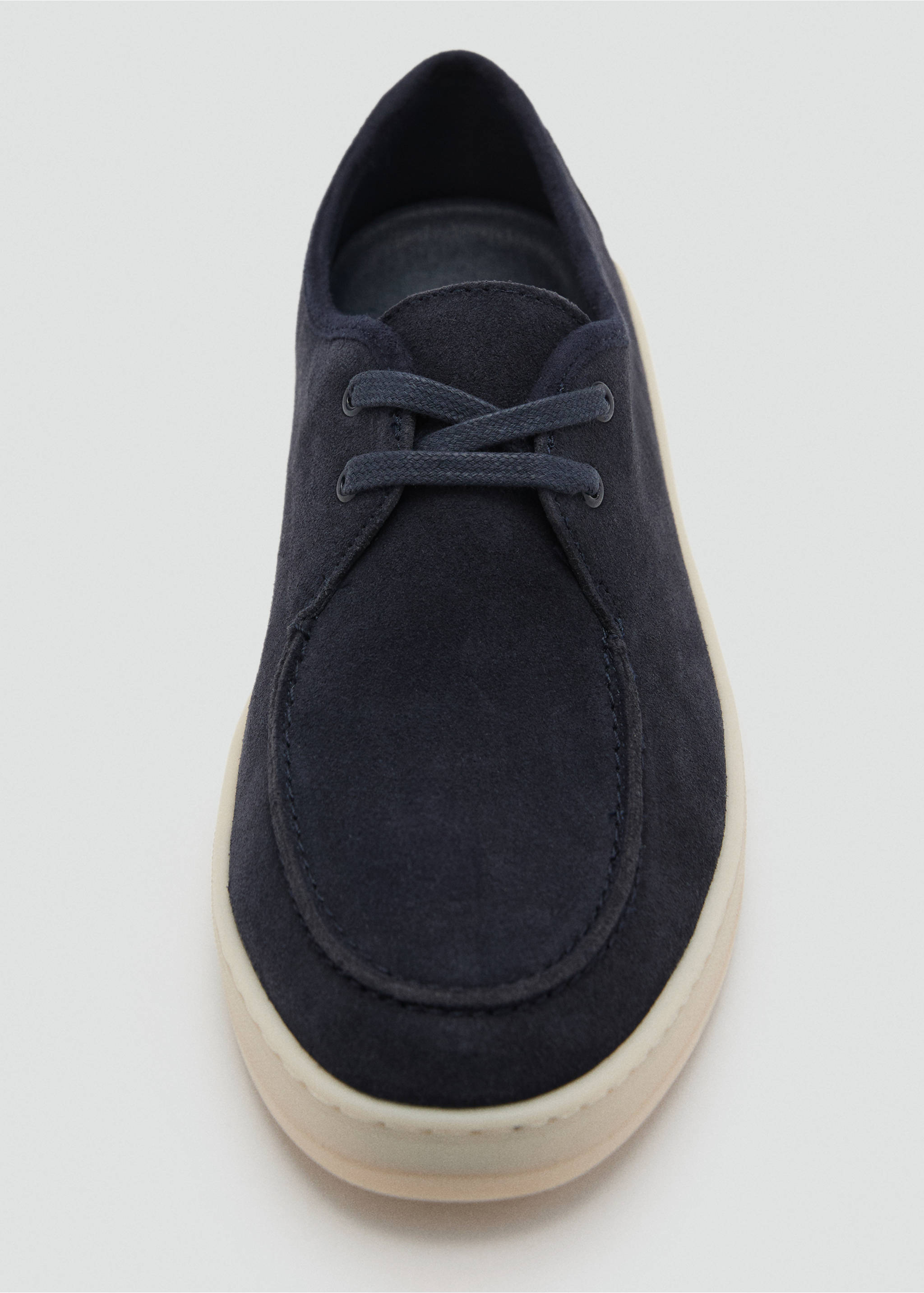 Suede nautical shoes - Details of the article 2, Dark Navy. Ref: 17071213-00.