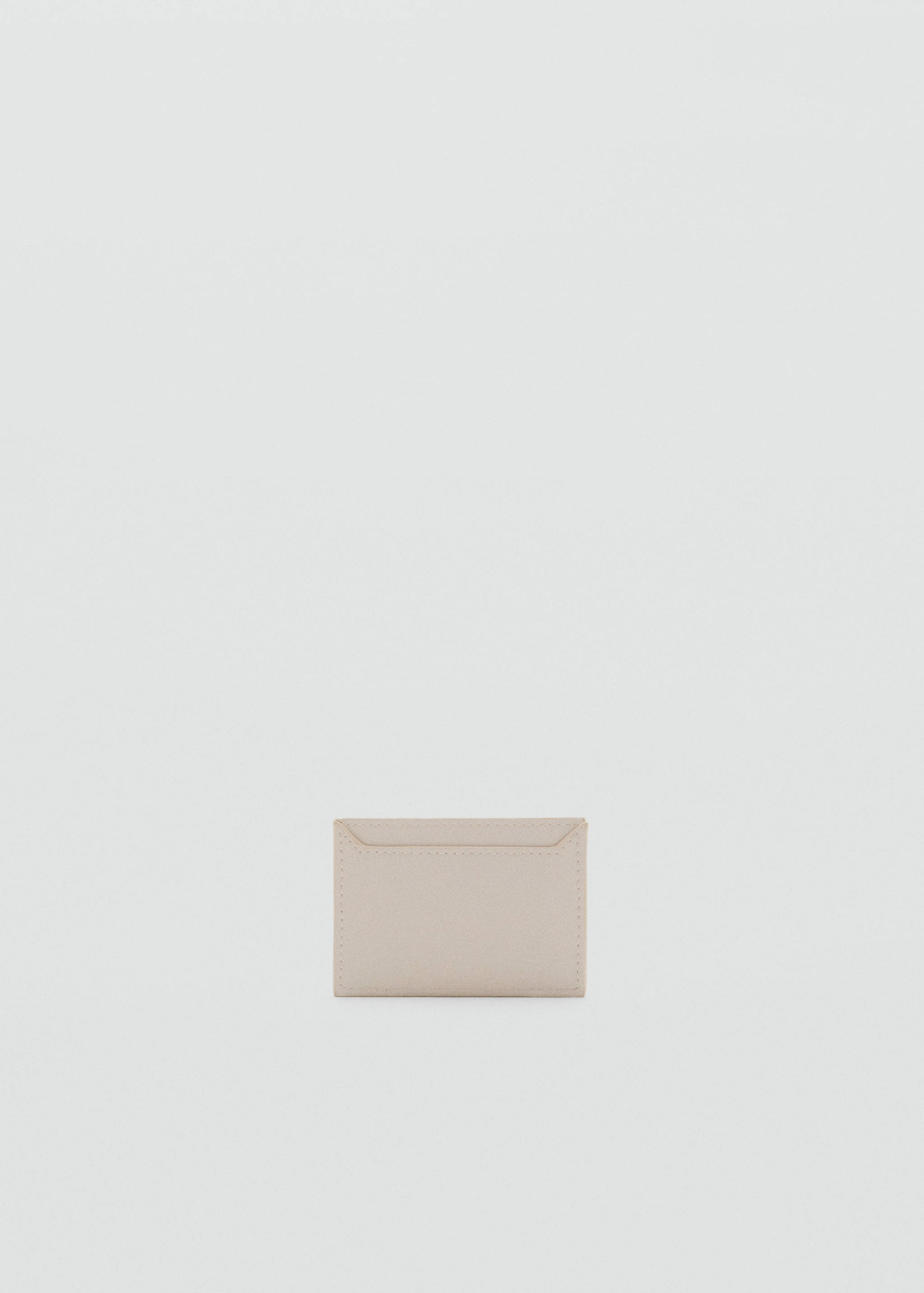 Saffiano-effect cardholder - Medium plane
