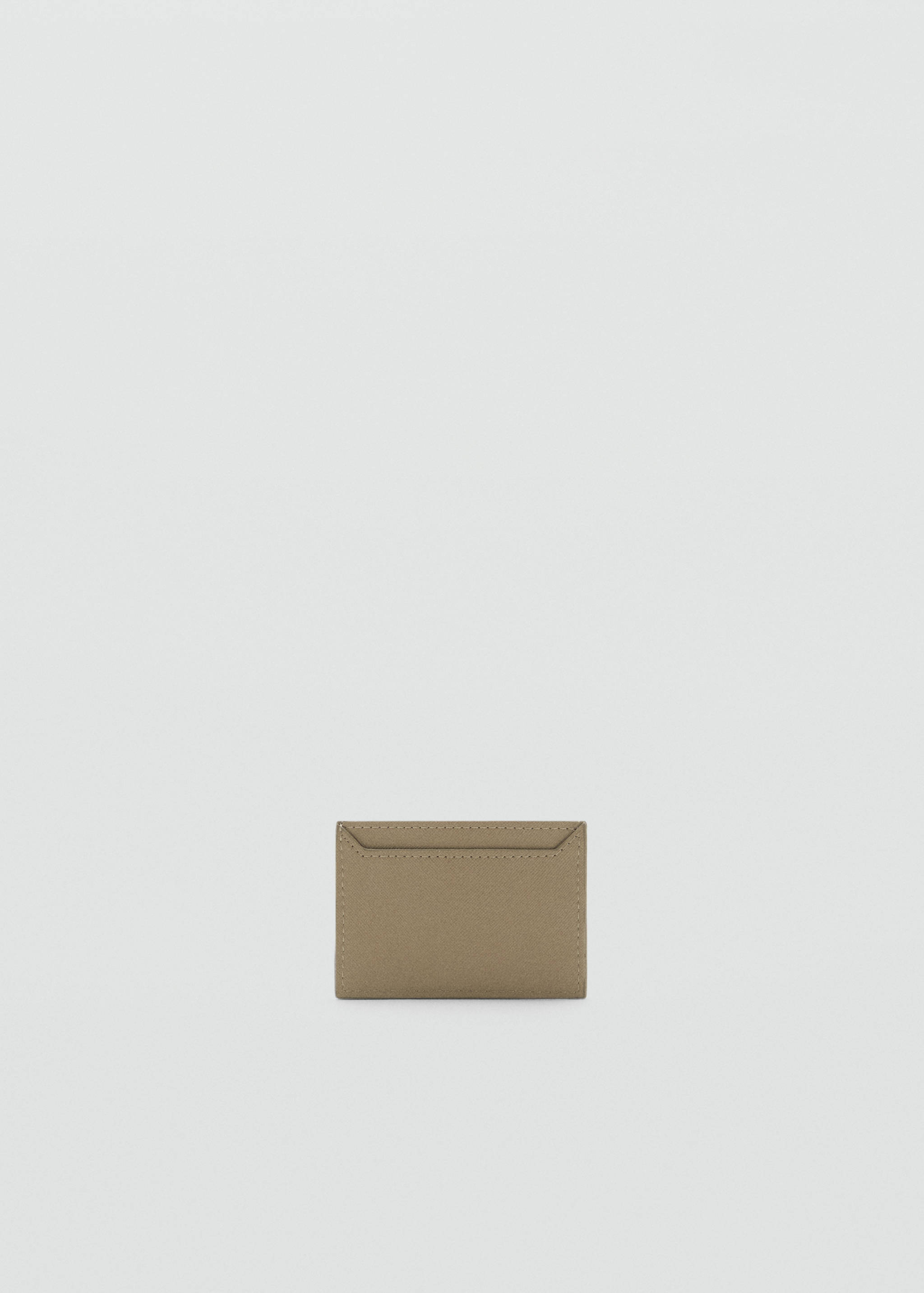 Saffiano-effect cardholder - Medium plane