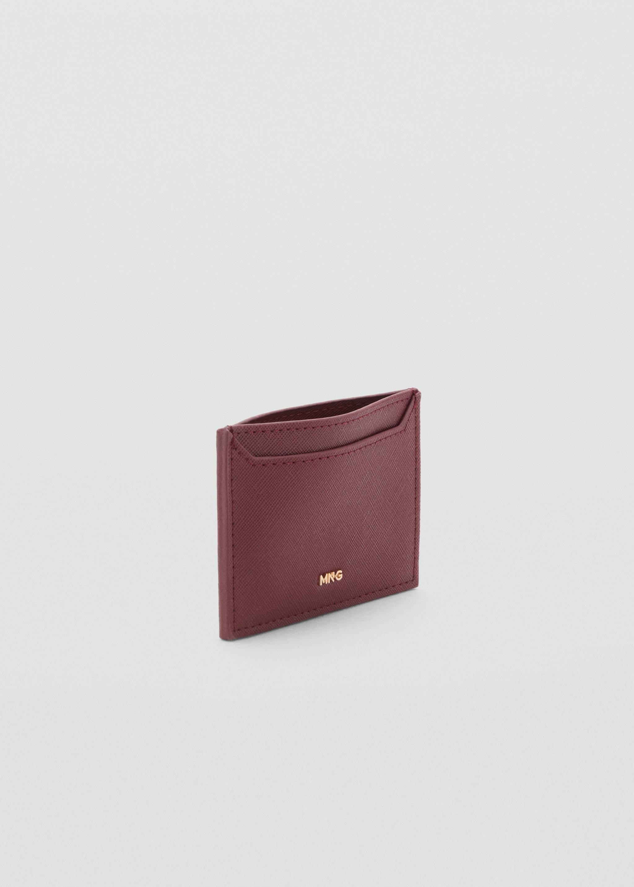 Saffiano-effect cardholder - Medium plane