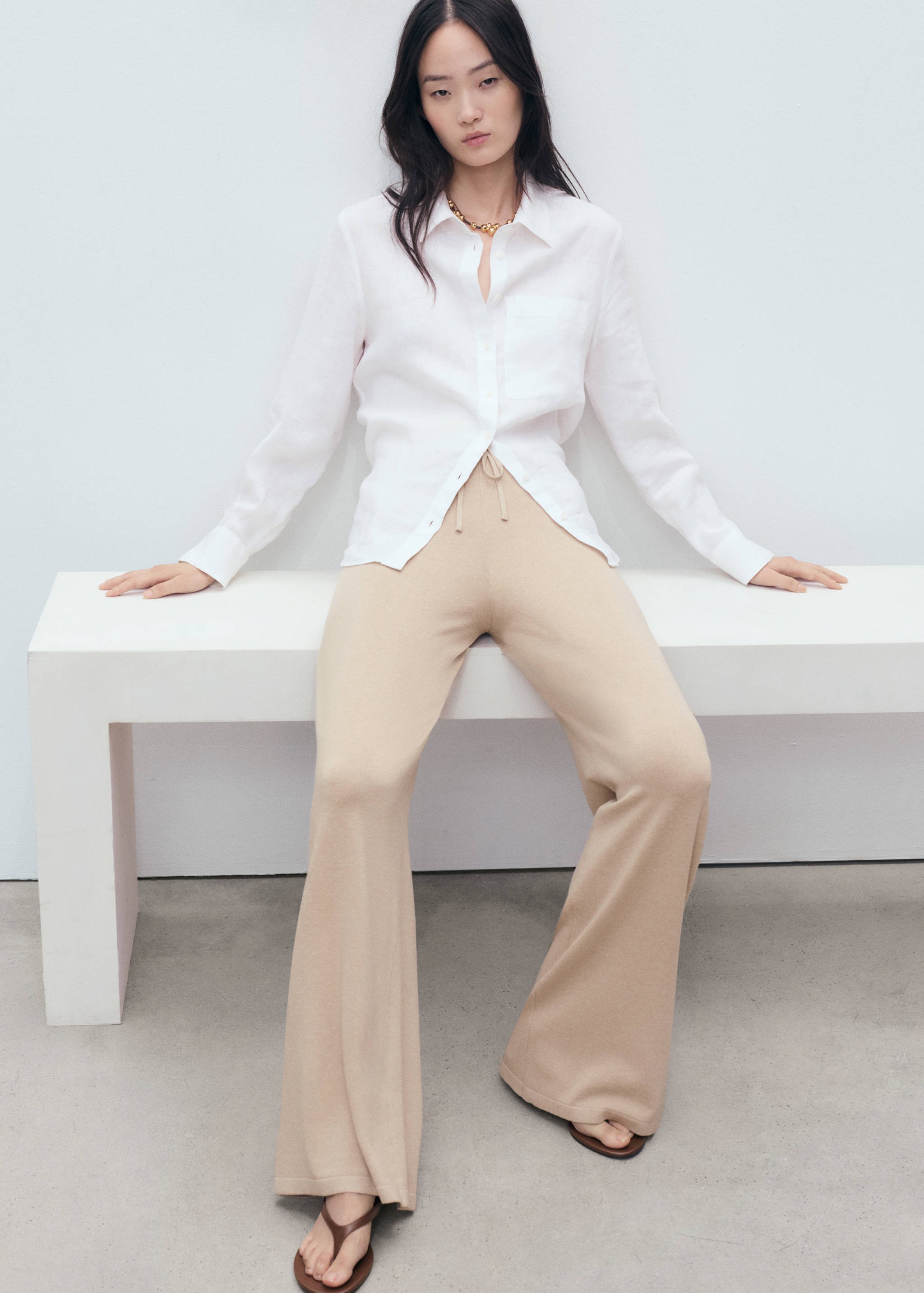 Rechte gebreide broek - Detail van het artikel 2