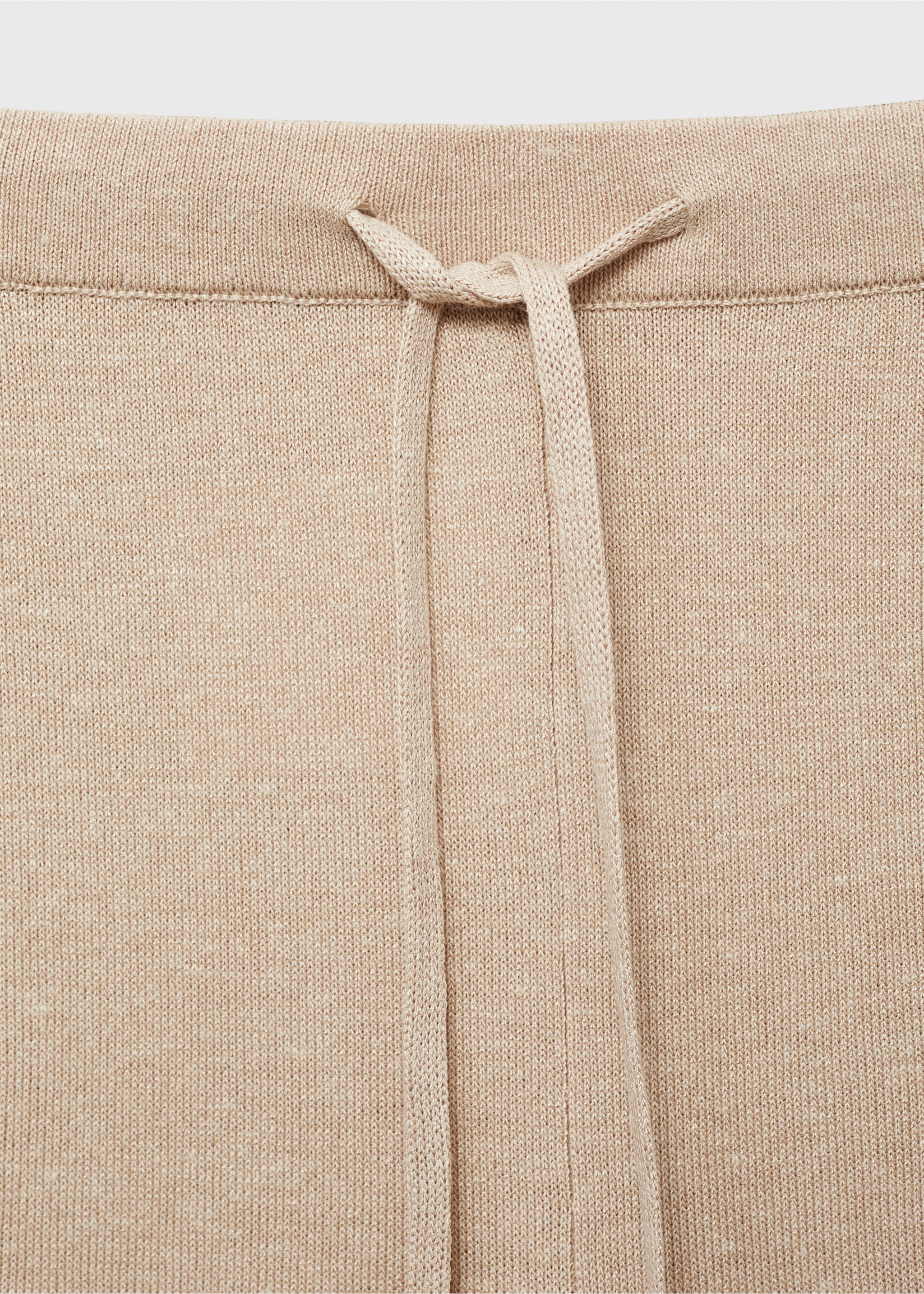 Rechte gebreide broek - Detail van het artikel 8, Licht/Pastelgrijs. Ref: 17071217-00.