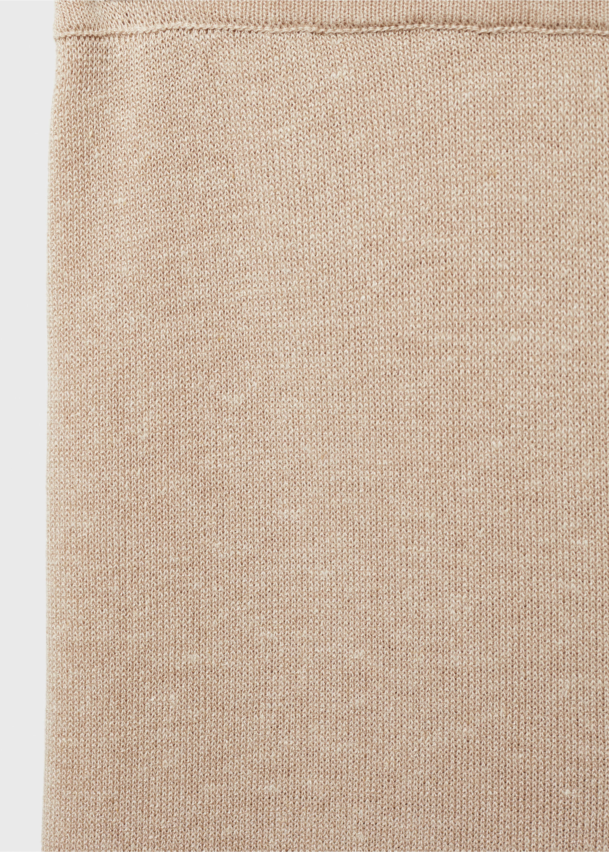 Rechte gebreide broek - Detail van het artikel 0, Licht/Pastelgrijs. Ref: 17071217-00.