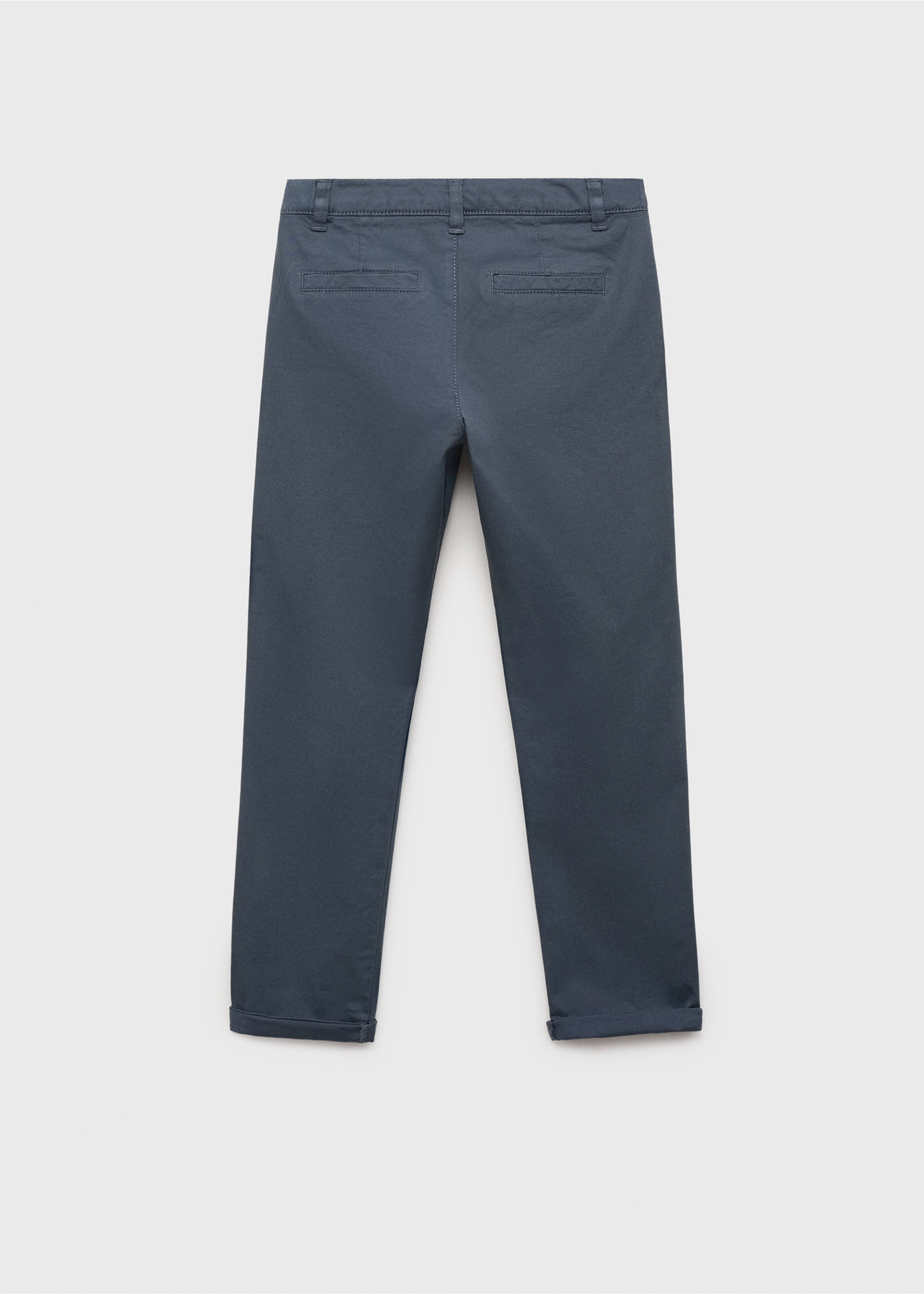 Pantalons xinesos llisos - Revers de l'article, Blau. Ref: 17071219-00.