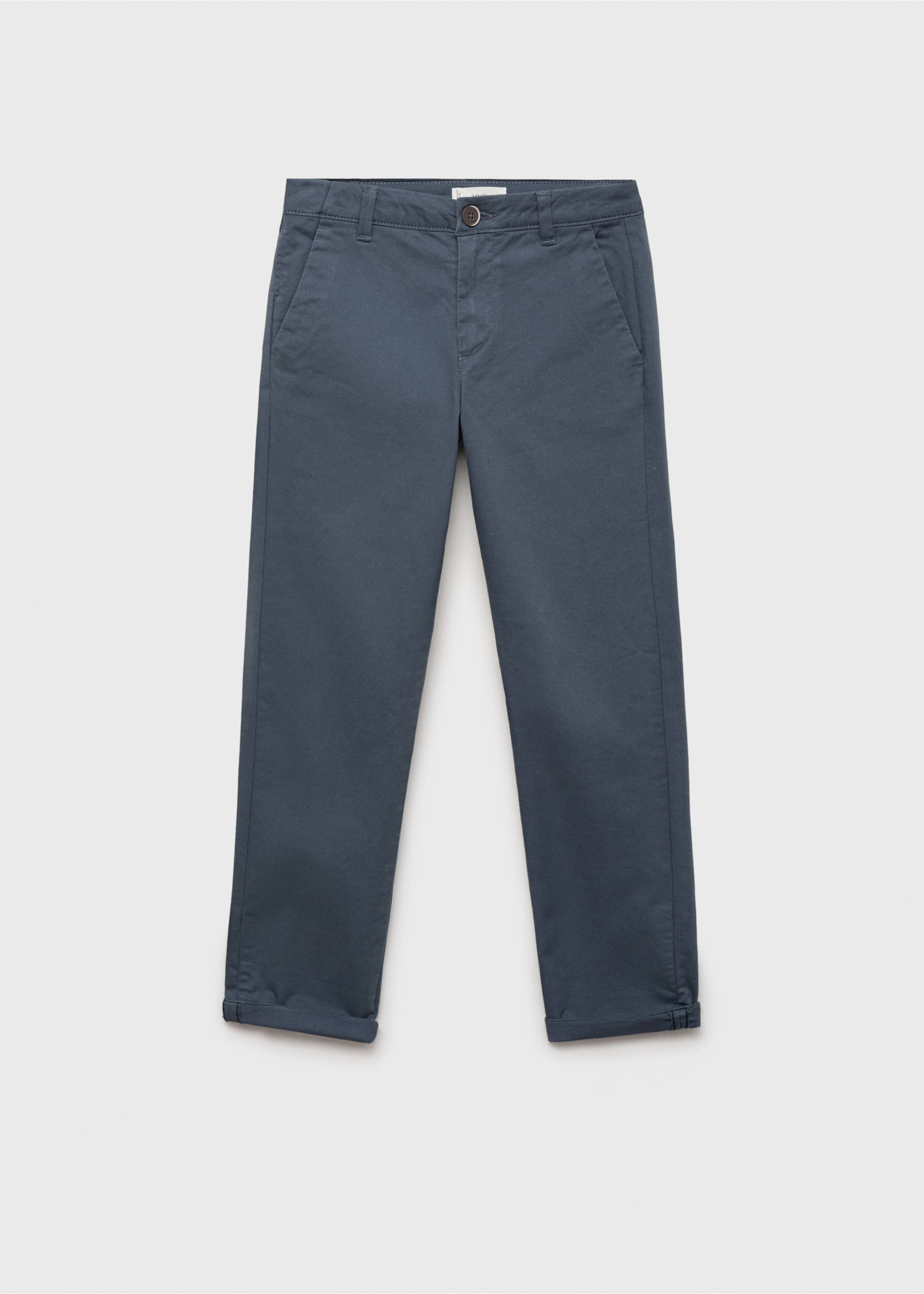 Plain chino trousers - Article without model, Blue. Ref: 17071219-00.