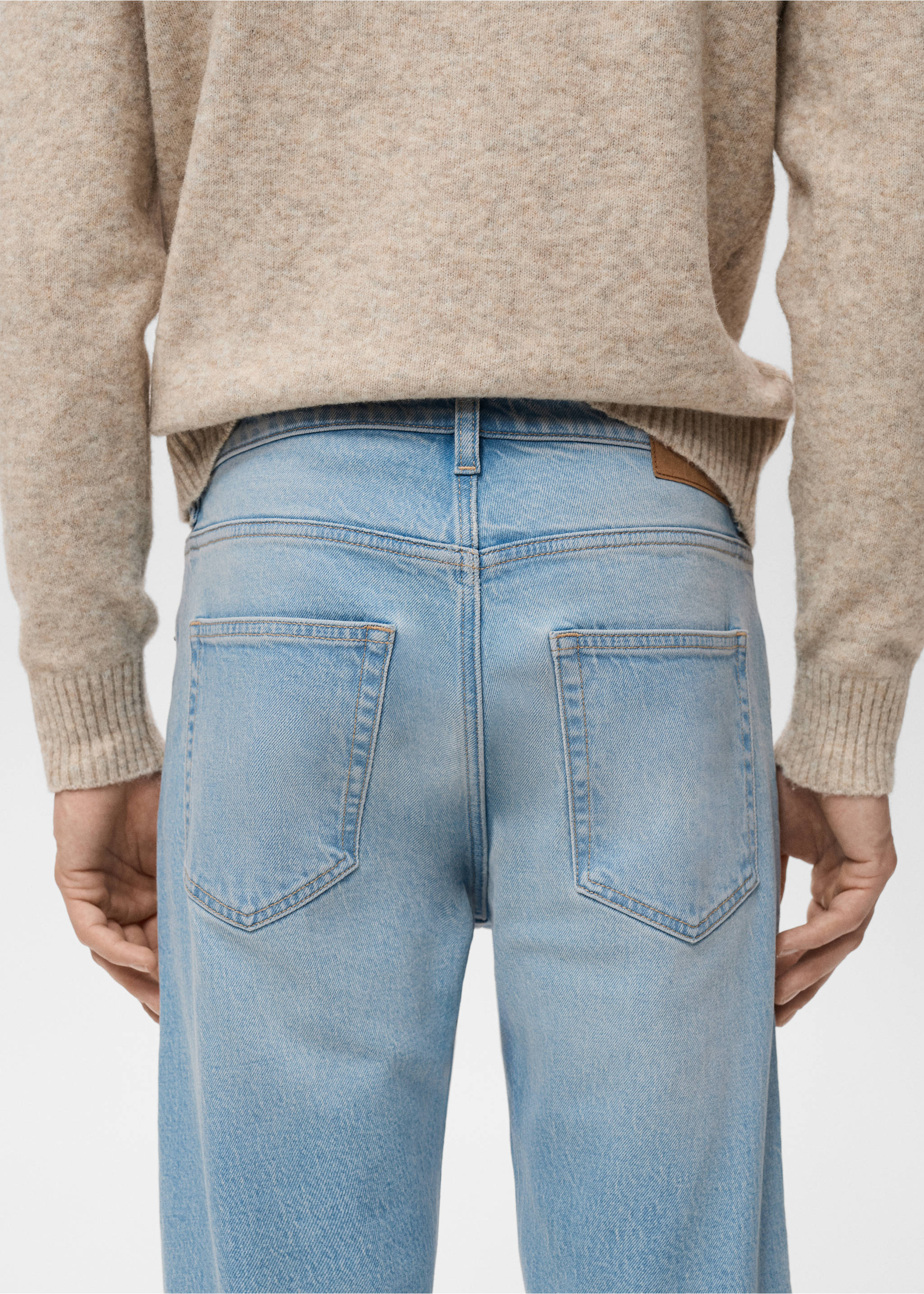 Ben Jeans im Cropped Tapered Fit - Detail des Artikels 6, Hellblau. Ref: 17071220-00.