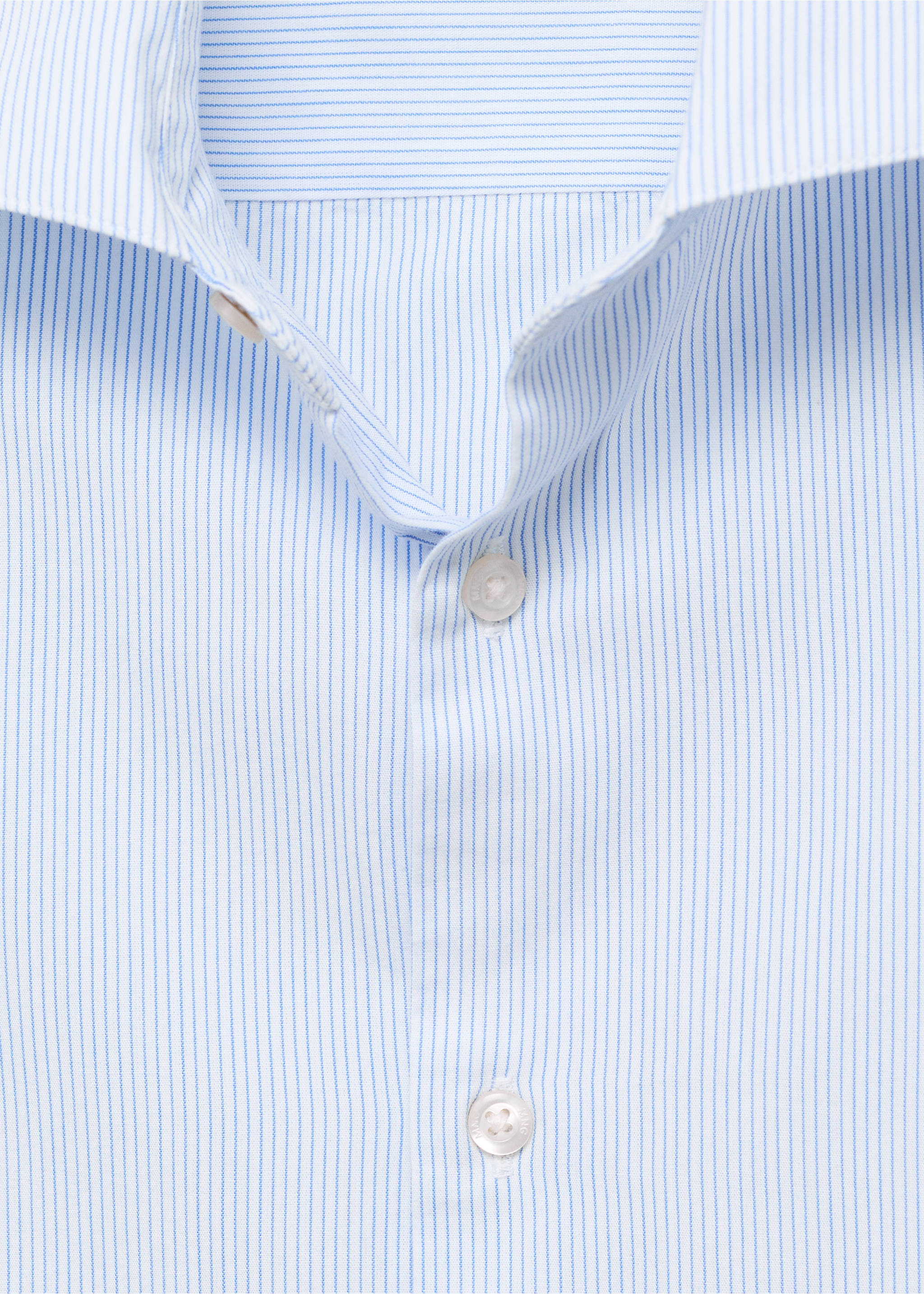 Camisa Oxford algodón - Detalle del artículo 8, Azul celeste. Ref: 17071221-00.