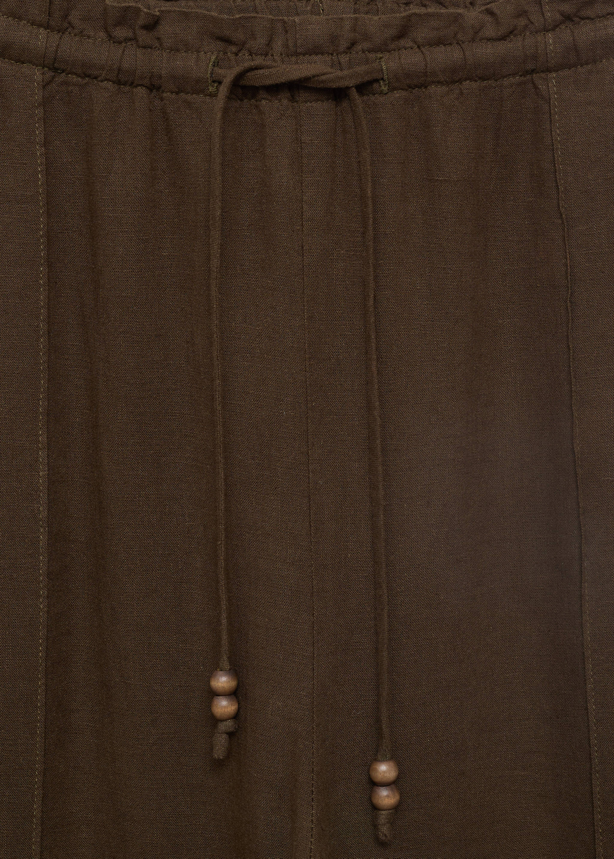 Pantalón lino cintura elástica - Detalle del artículo 8