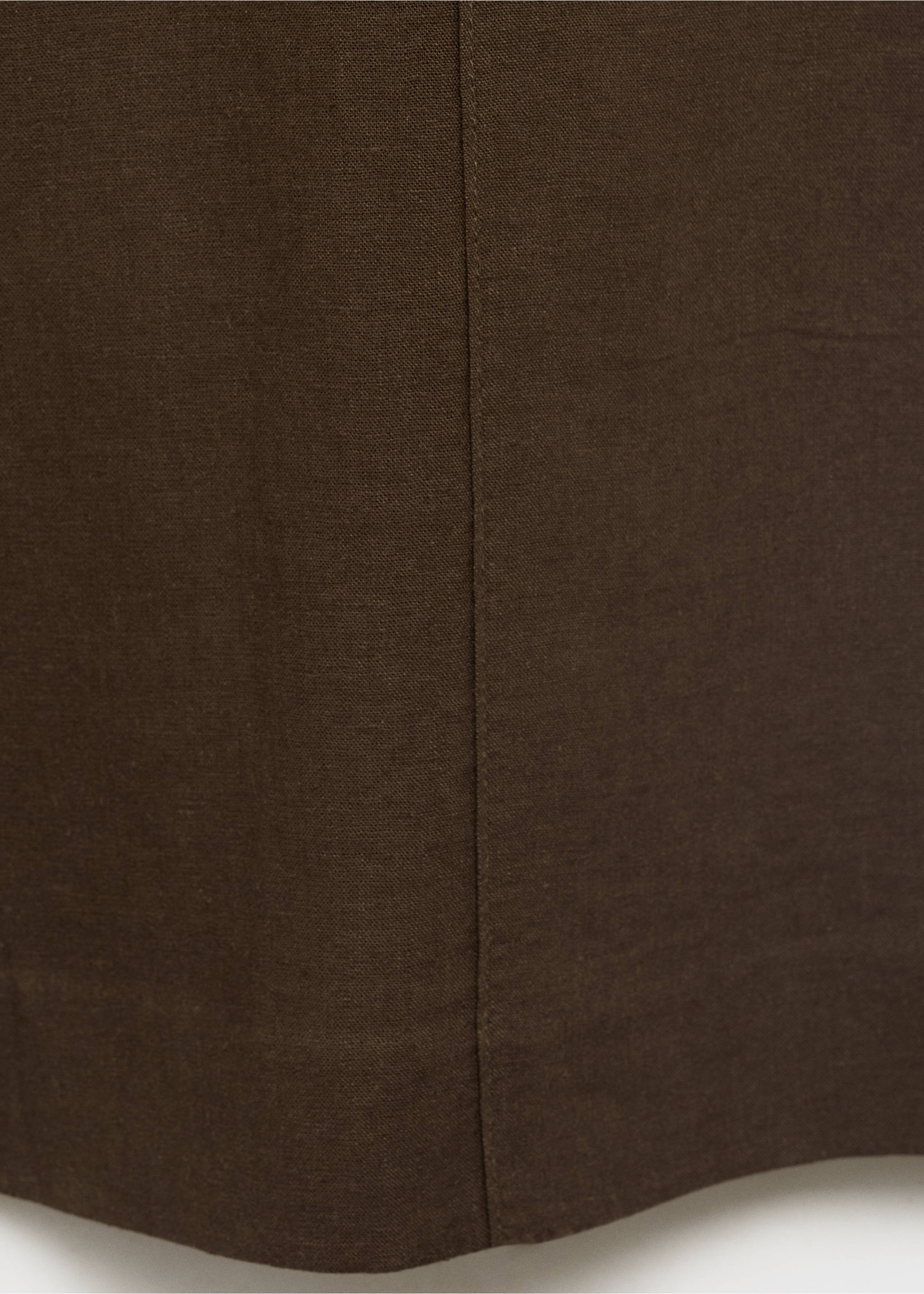 Pantalón lino cintura elástica - Detalle del artículo 0, Topo. Ref: 17071224-00.