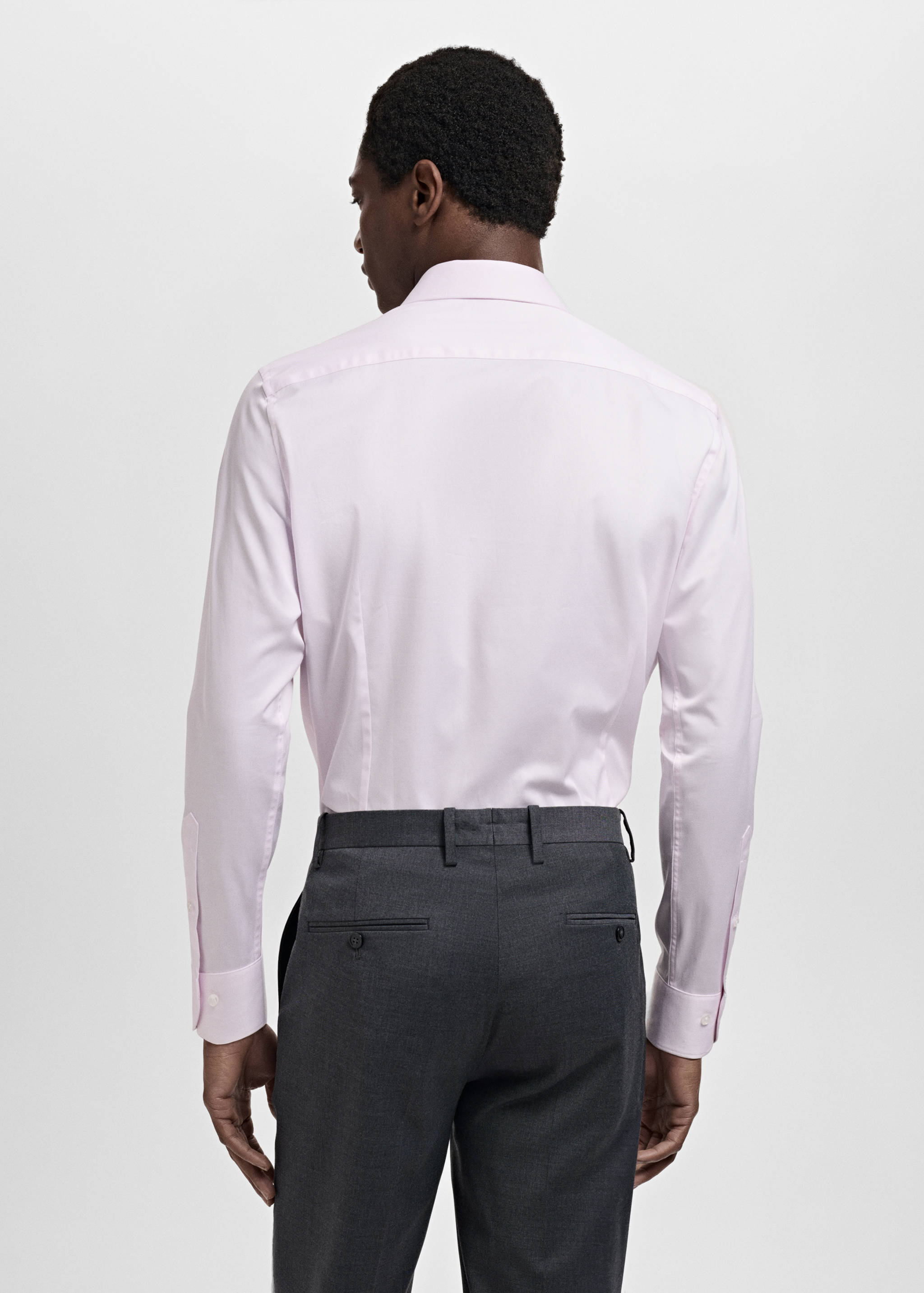 100% cotton slim-fit suit shirt - Reverse of the article