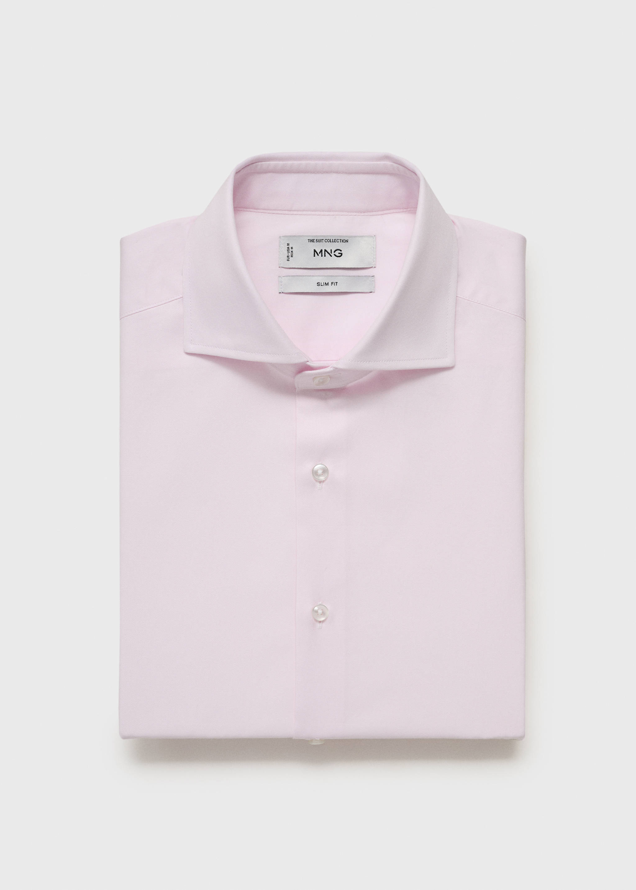 Camisa vestit slim fit 100% cotó - Revers de l'article