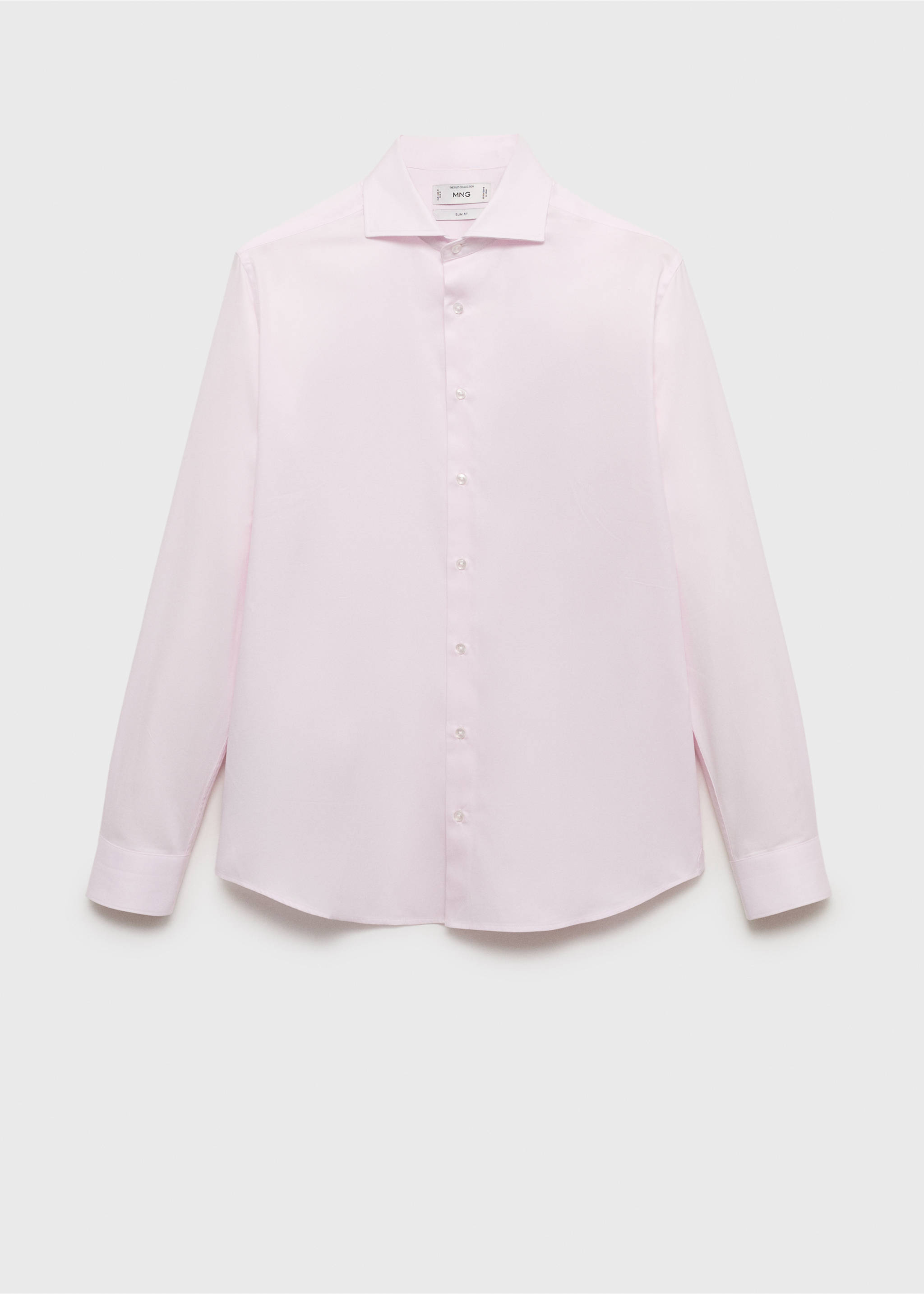 Camisa vestit slim fit 100% cotó - Article sense model, Rosa clar. Ref: 17071226-00.