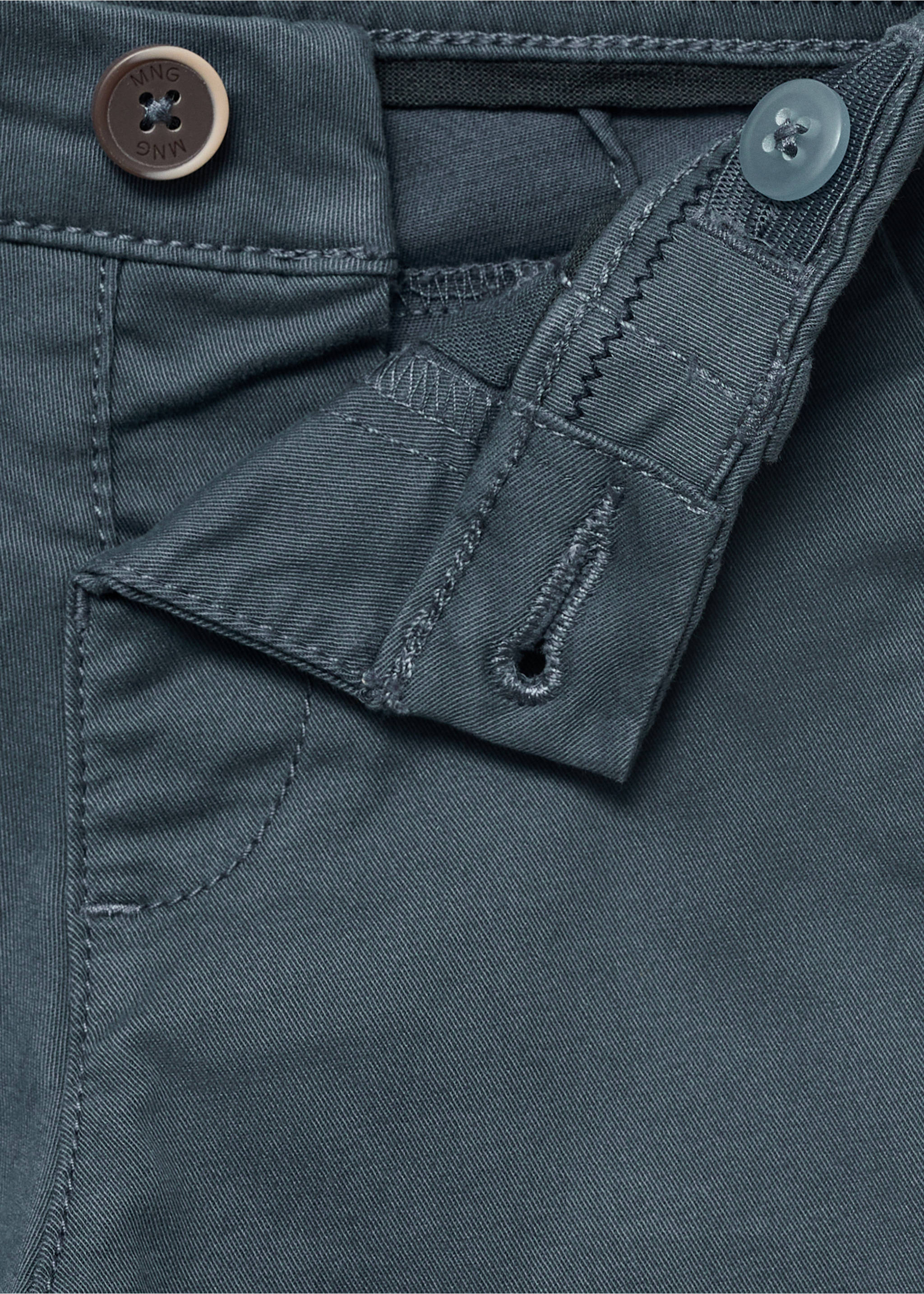 Pantalón chino algodón - Detalle del artículo 8, Azul. Ref: 17071230-00.