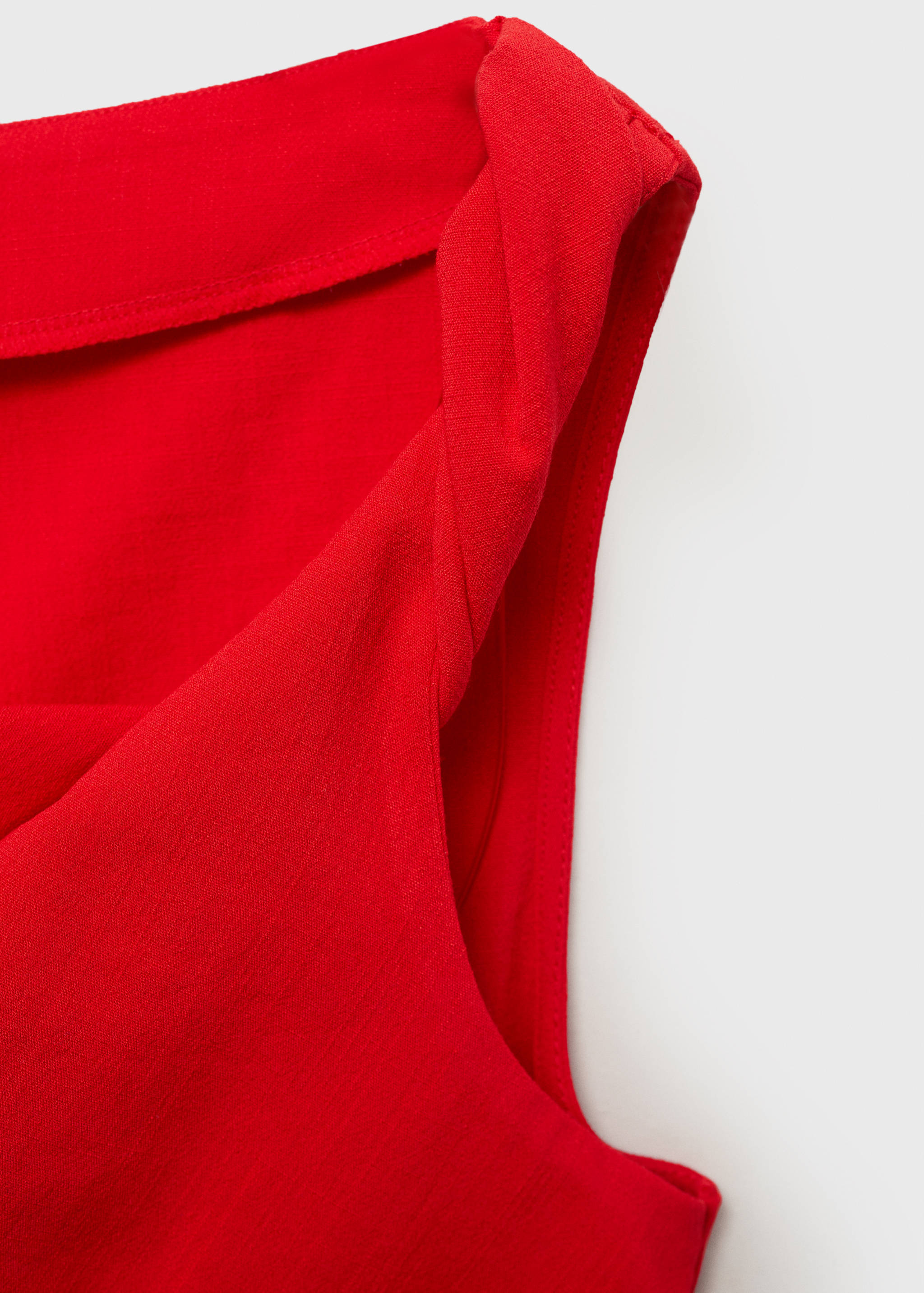 Asymmetrical draped top with straps - Details of the article 0