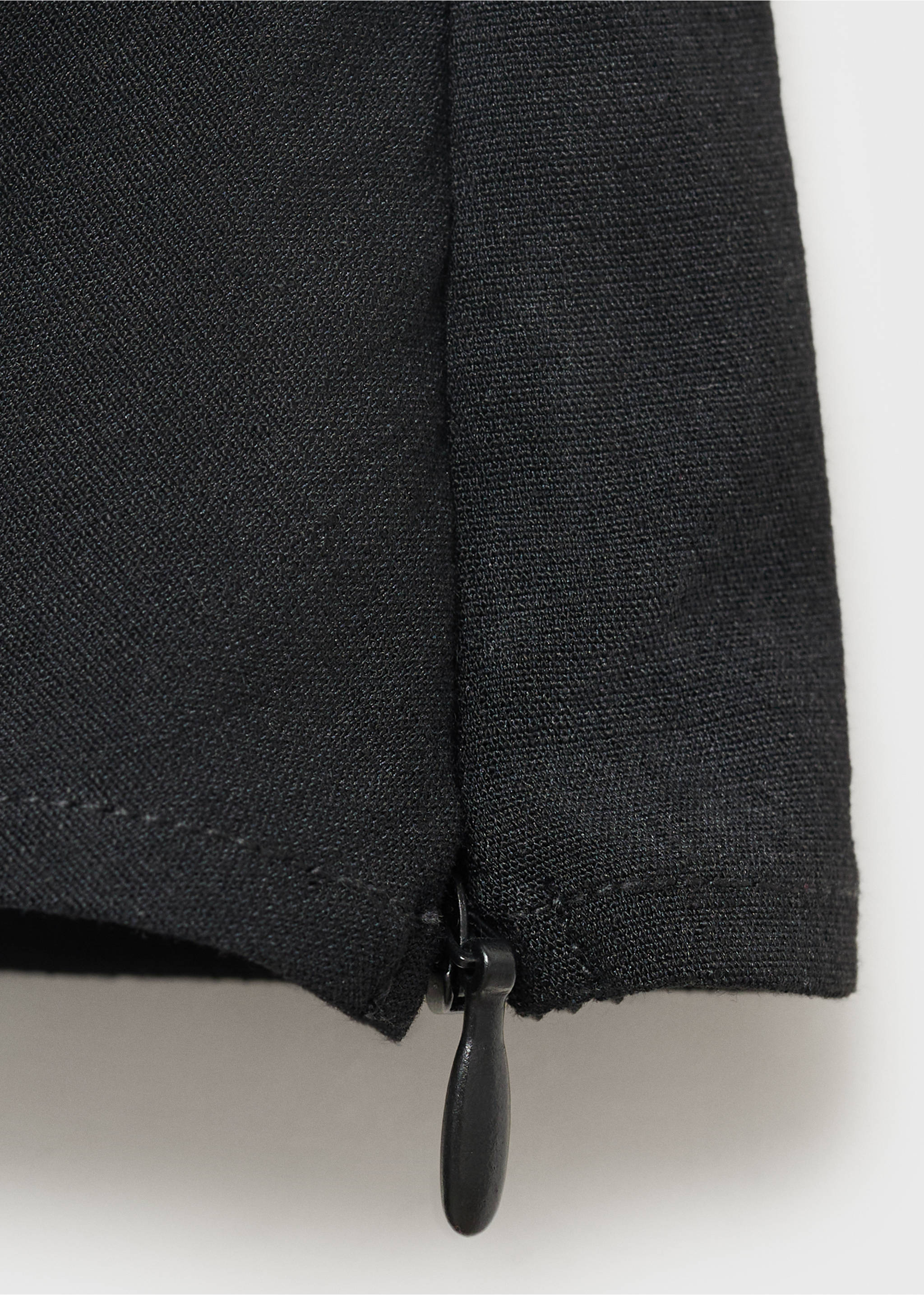 Asymmetrical draped top with straps - Details of the article 0, Black. Ref: 17071232-00.