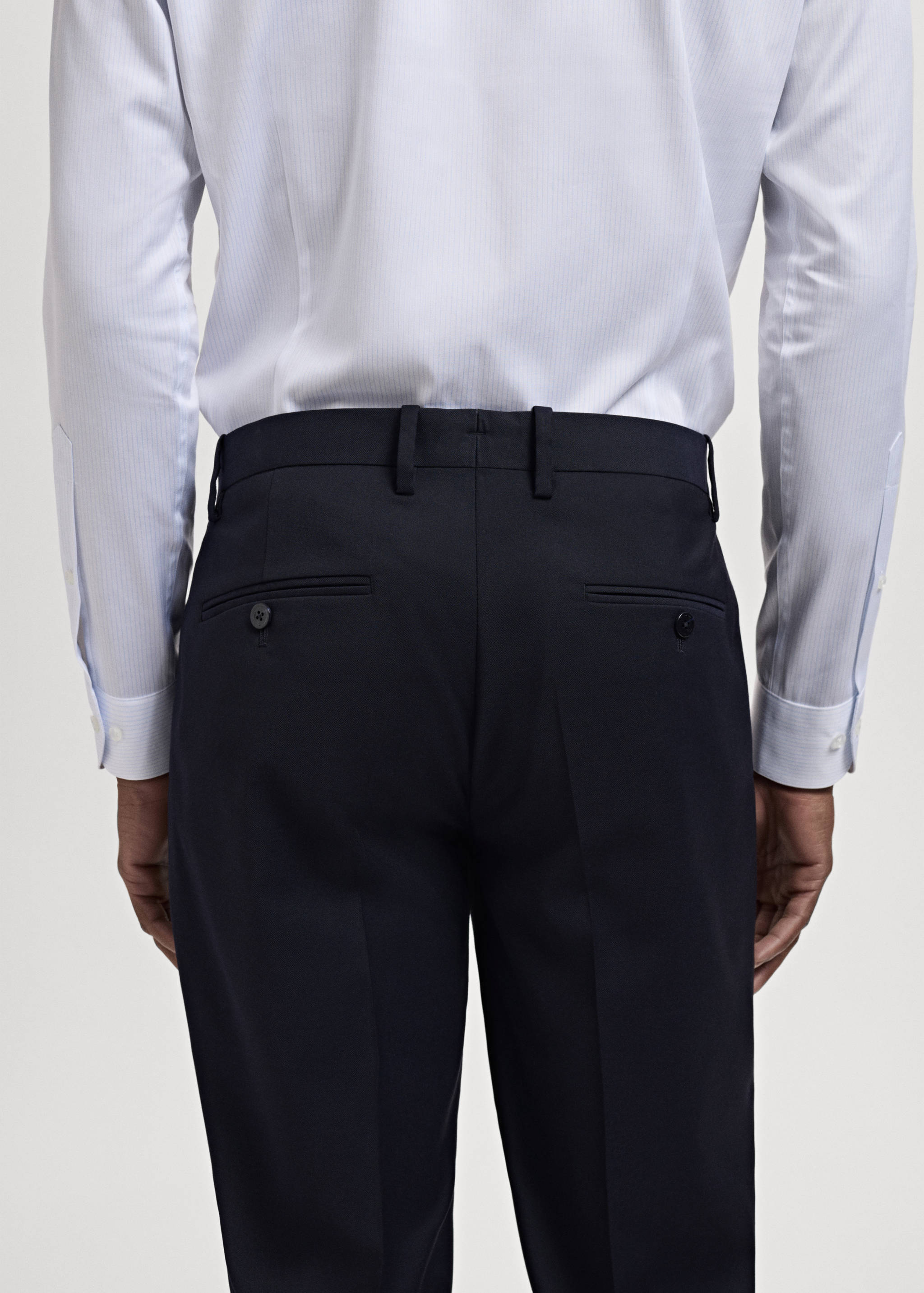 Milan slim-fit suit trousers - Details of the article 3