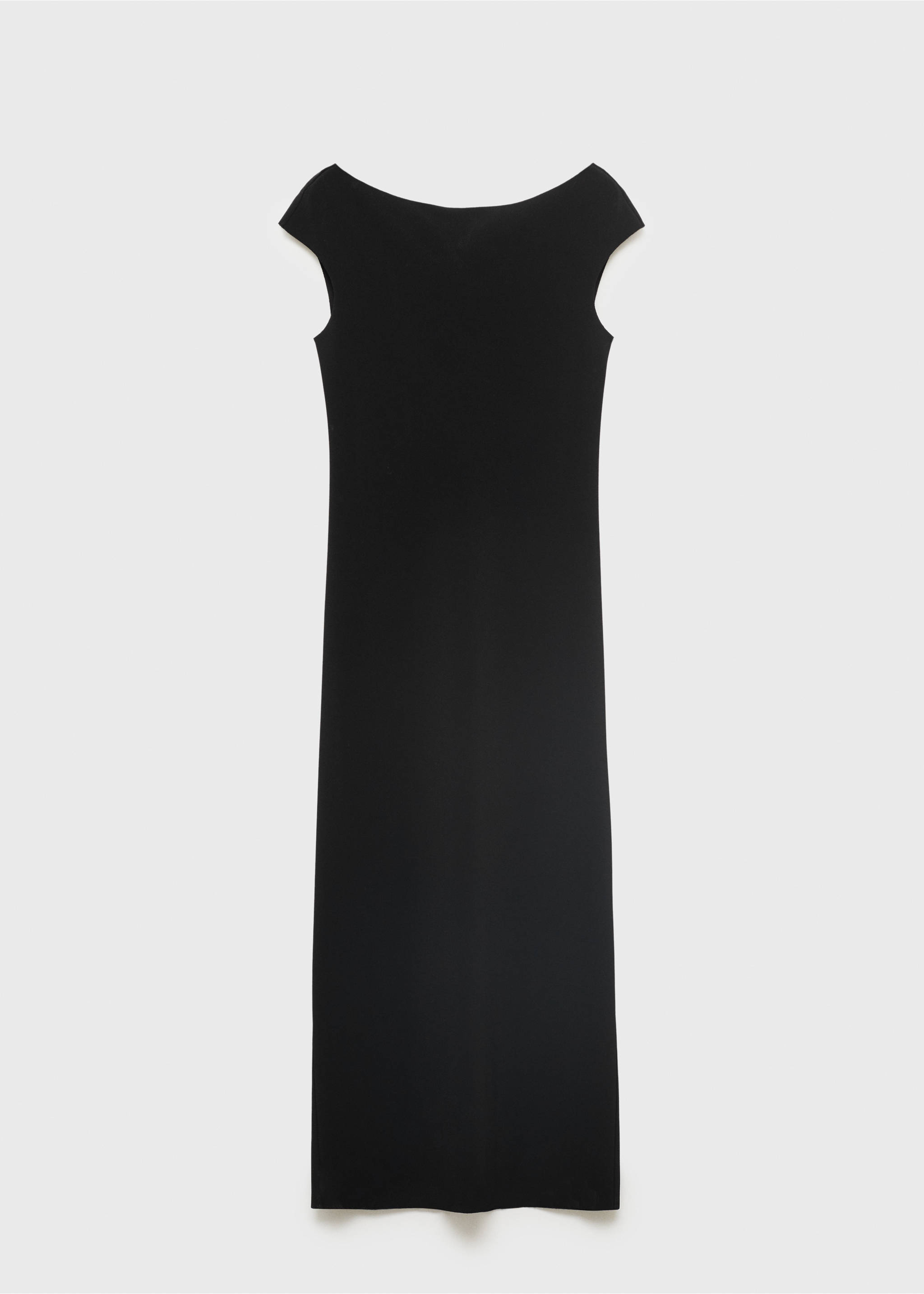 Open back dress - Article without model, Black. Ref: 17071235-00.