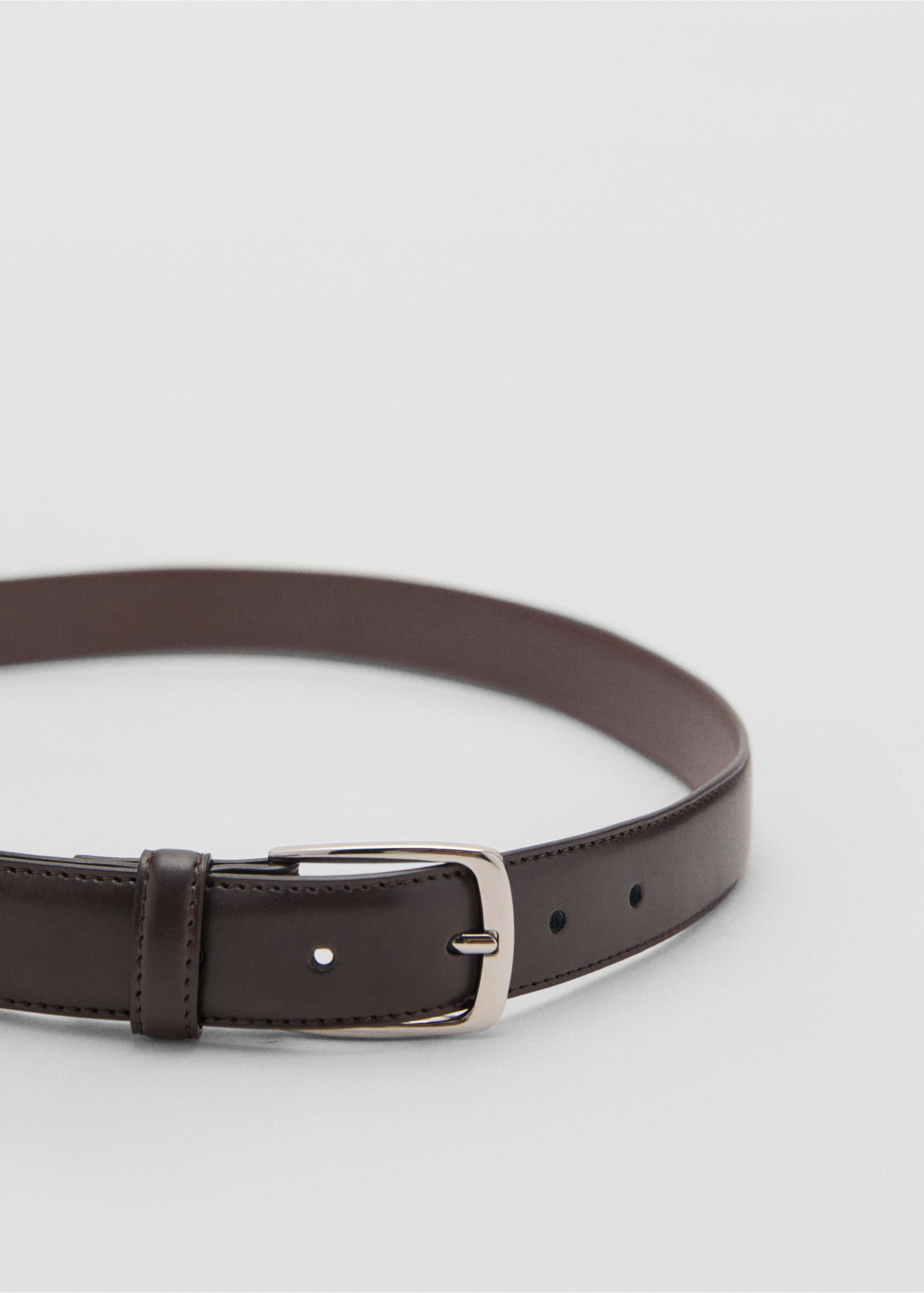 Nappa leather belt - Details of the article 1, Brown. Ref: 17071239-00.
