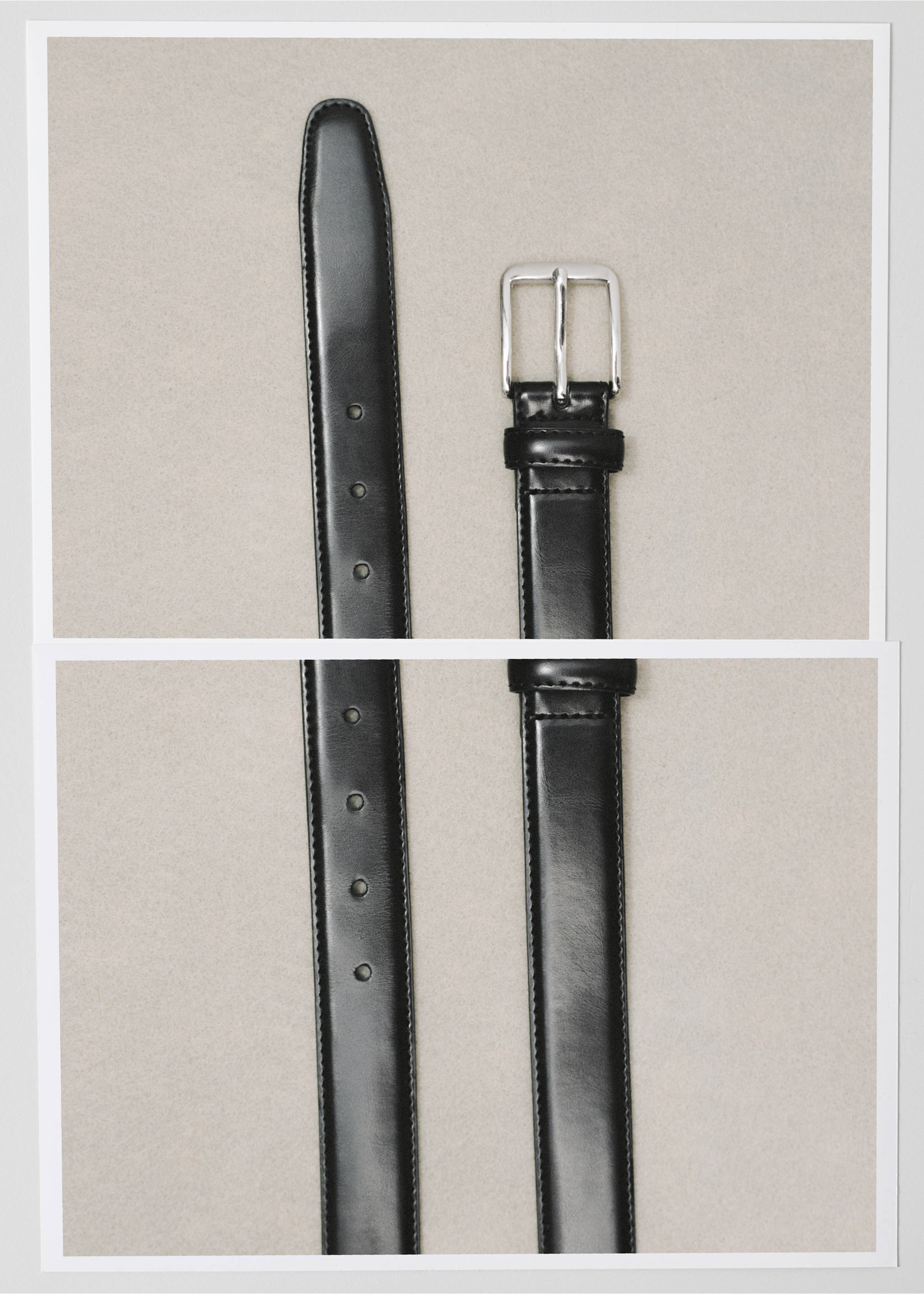 Ceinture cuir nappa - Plan général, Noir. Ref: 17071239-00.