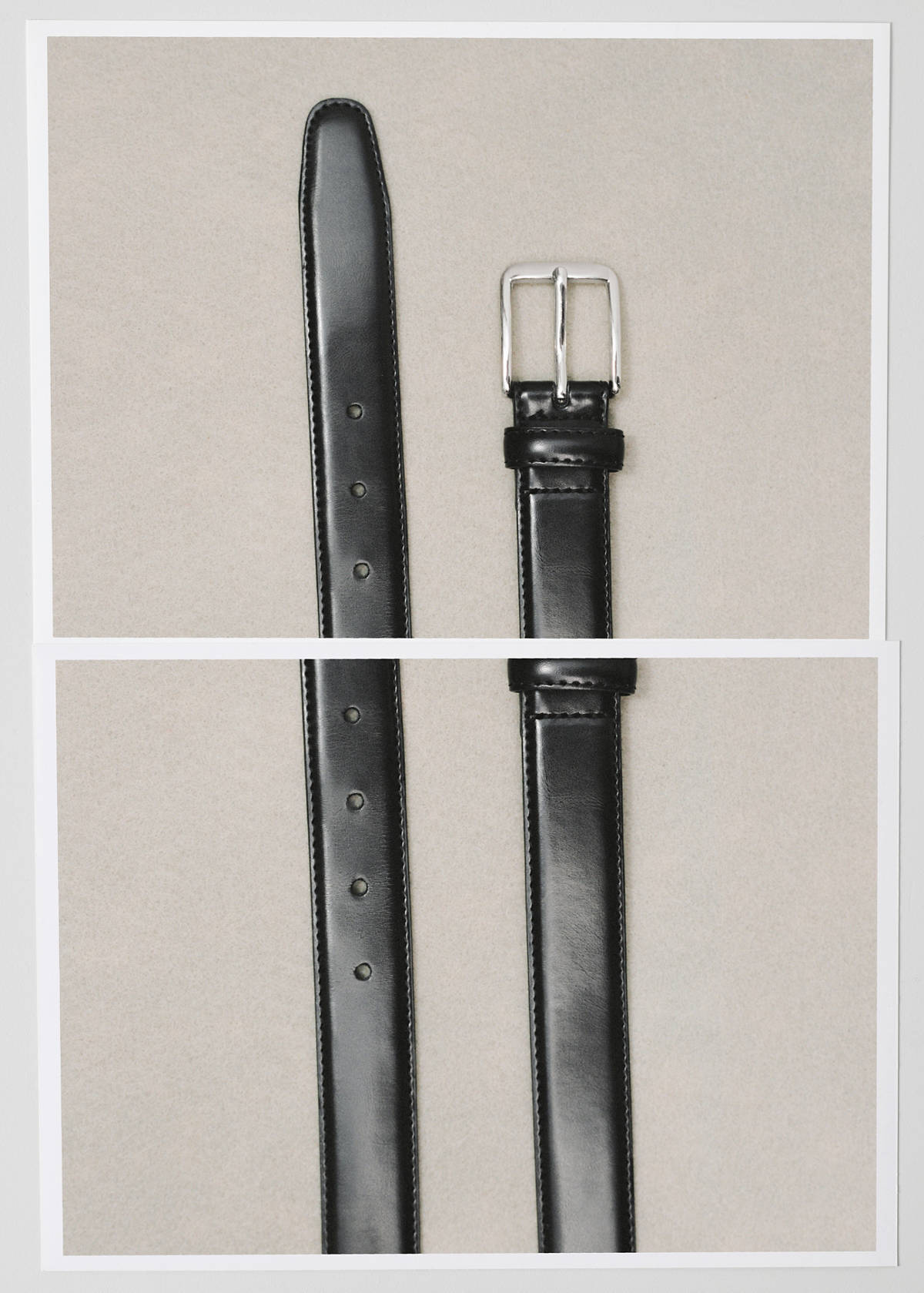 Nappa leather belt