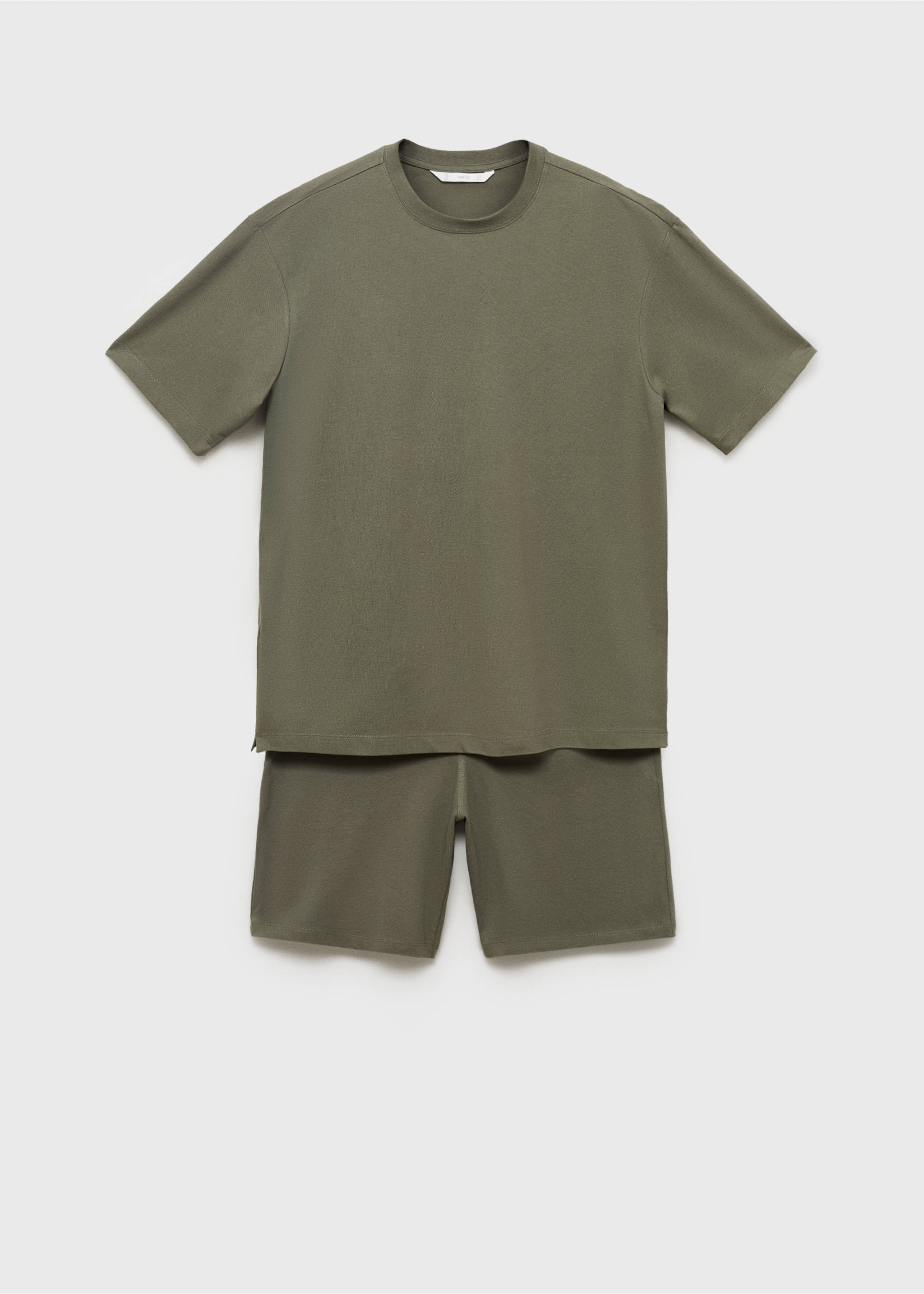 Cotton pyjama shorts pack - Article without model, Khaki. Ref: 17071240-00.