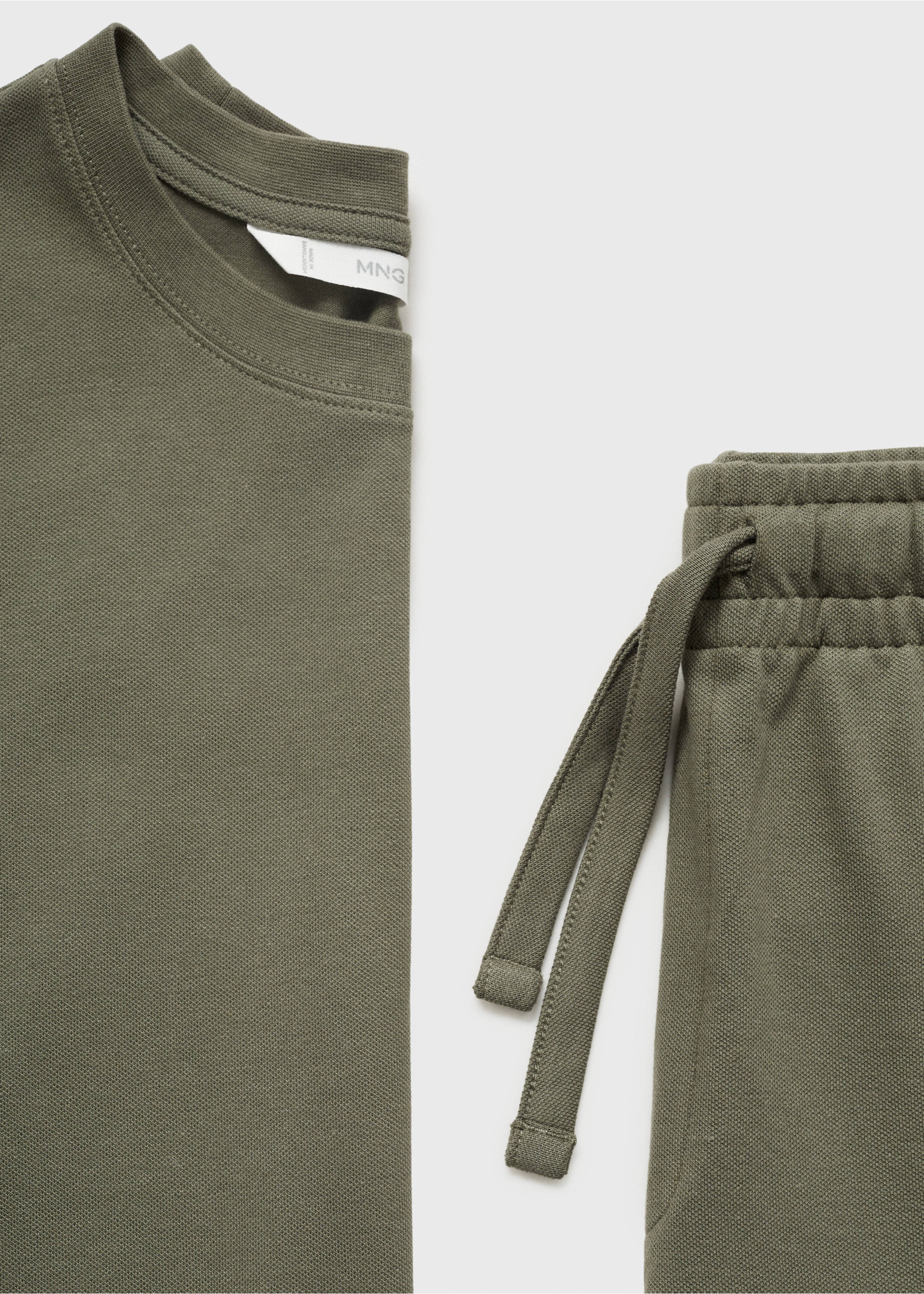 Cotton pyjama shorts pack - Details of the article 8, Khaki. Ref: 17071240-00.