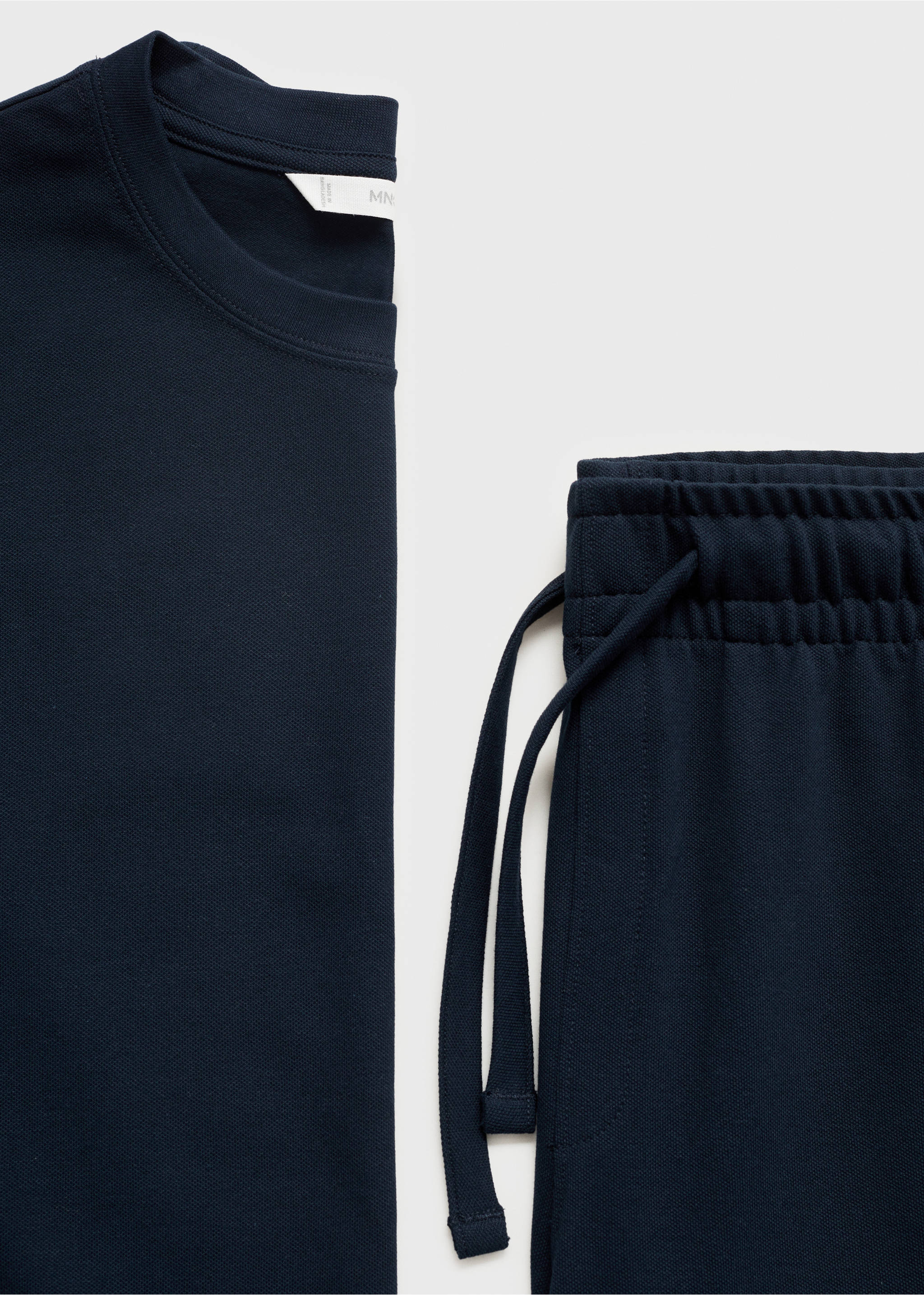 Cotton pyjama shorts pack - Details of the article 8, Dark Navy. Ref: 17071240-00.