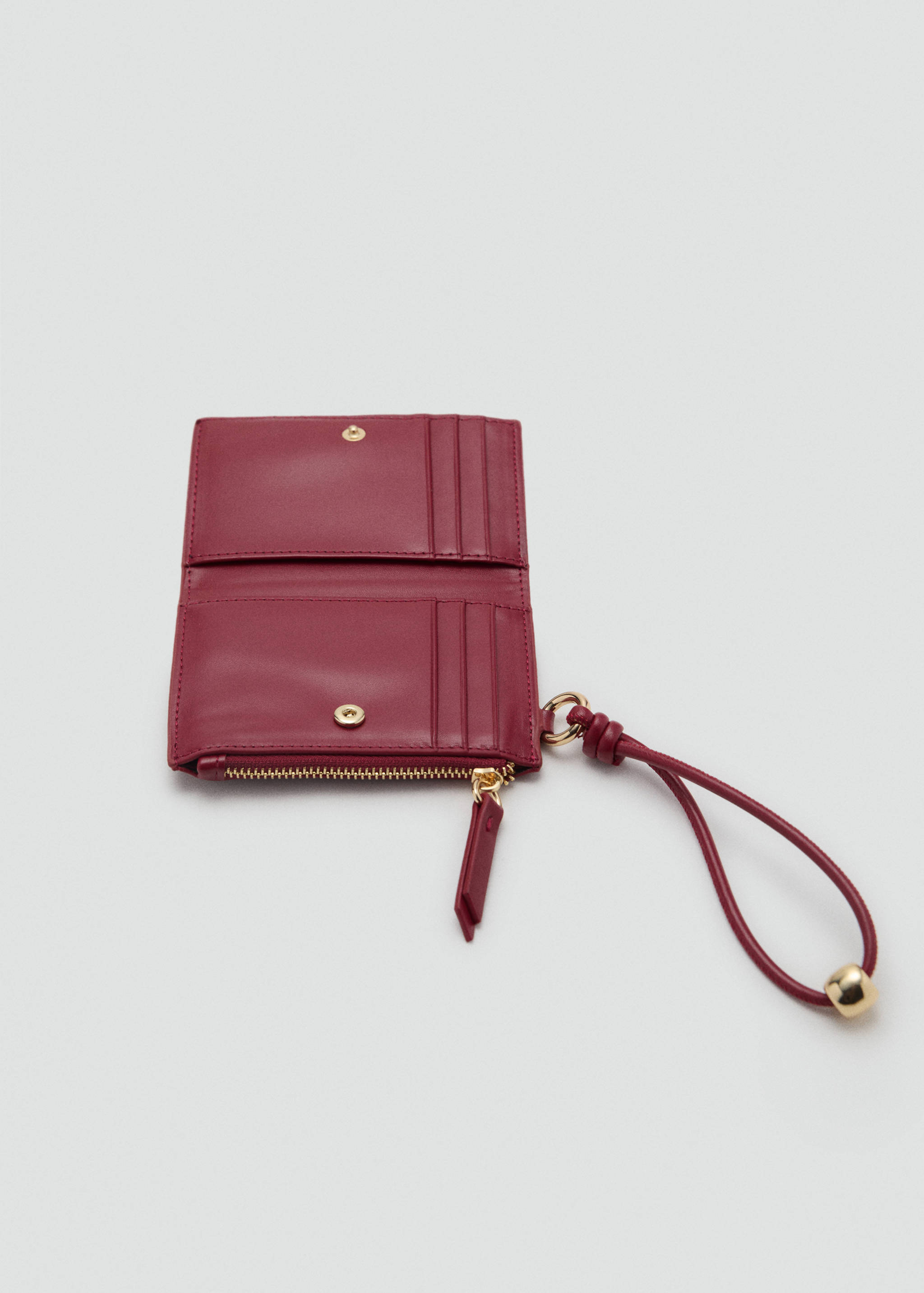 Faux-leather purse with zip - Details of the article 1