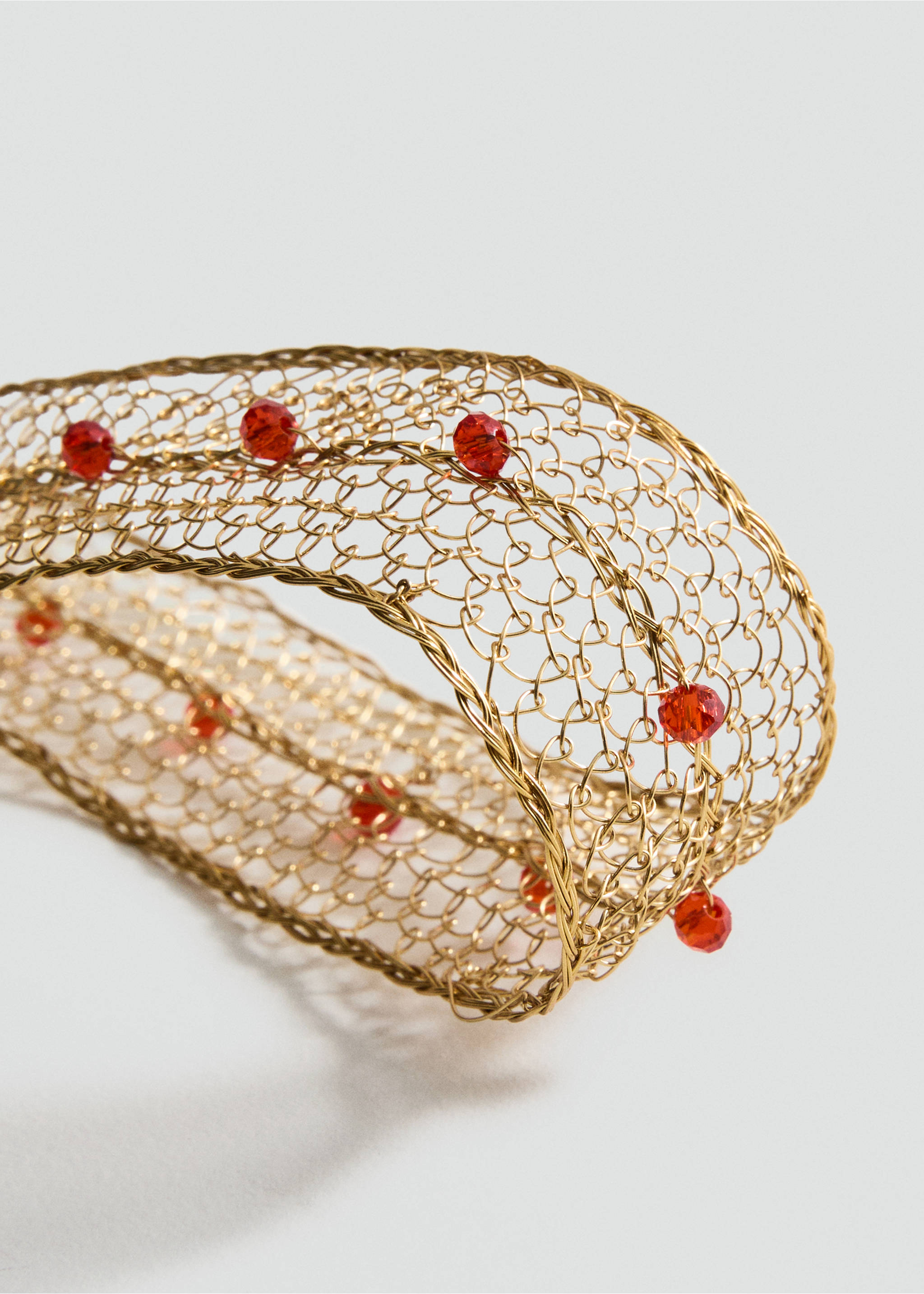 Choker met kristallen - Middenvlak, Goud. Ref: 17071248-00.