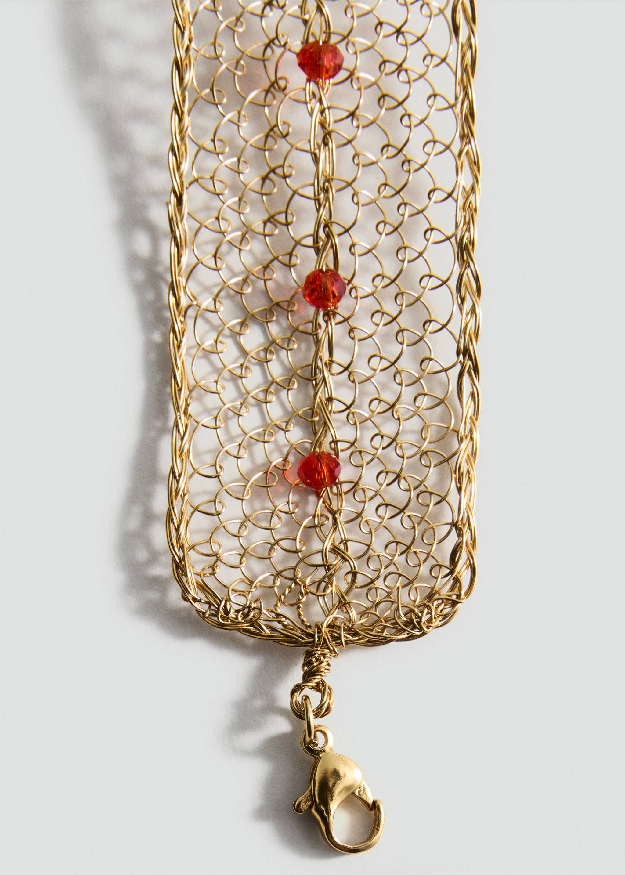 Choker met kristallen - Detail van het artikel 1, Goud. Ref: 17071248-00.