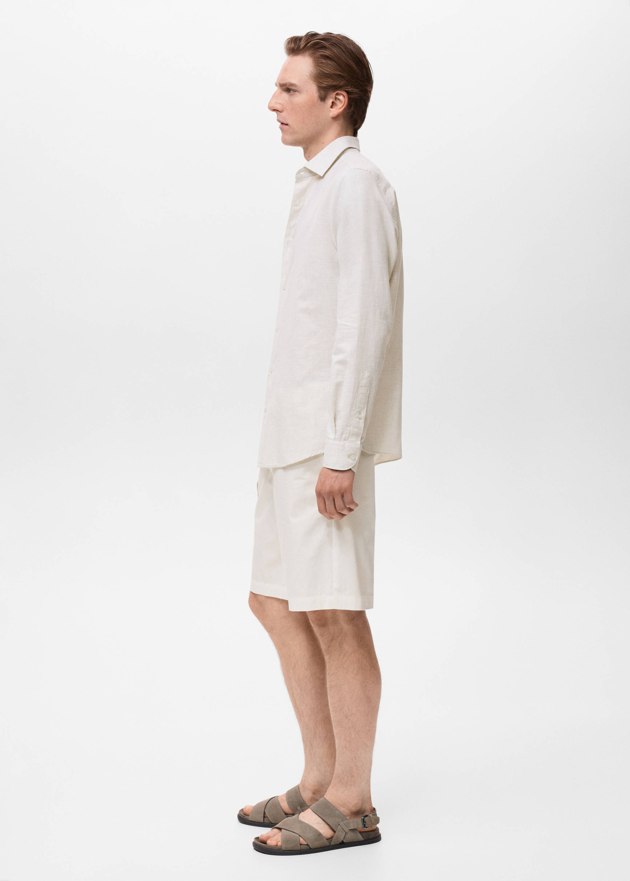 Cotton linen-blend shirt - Details of the article 2