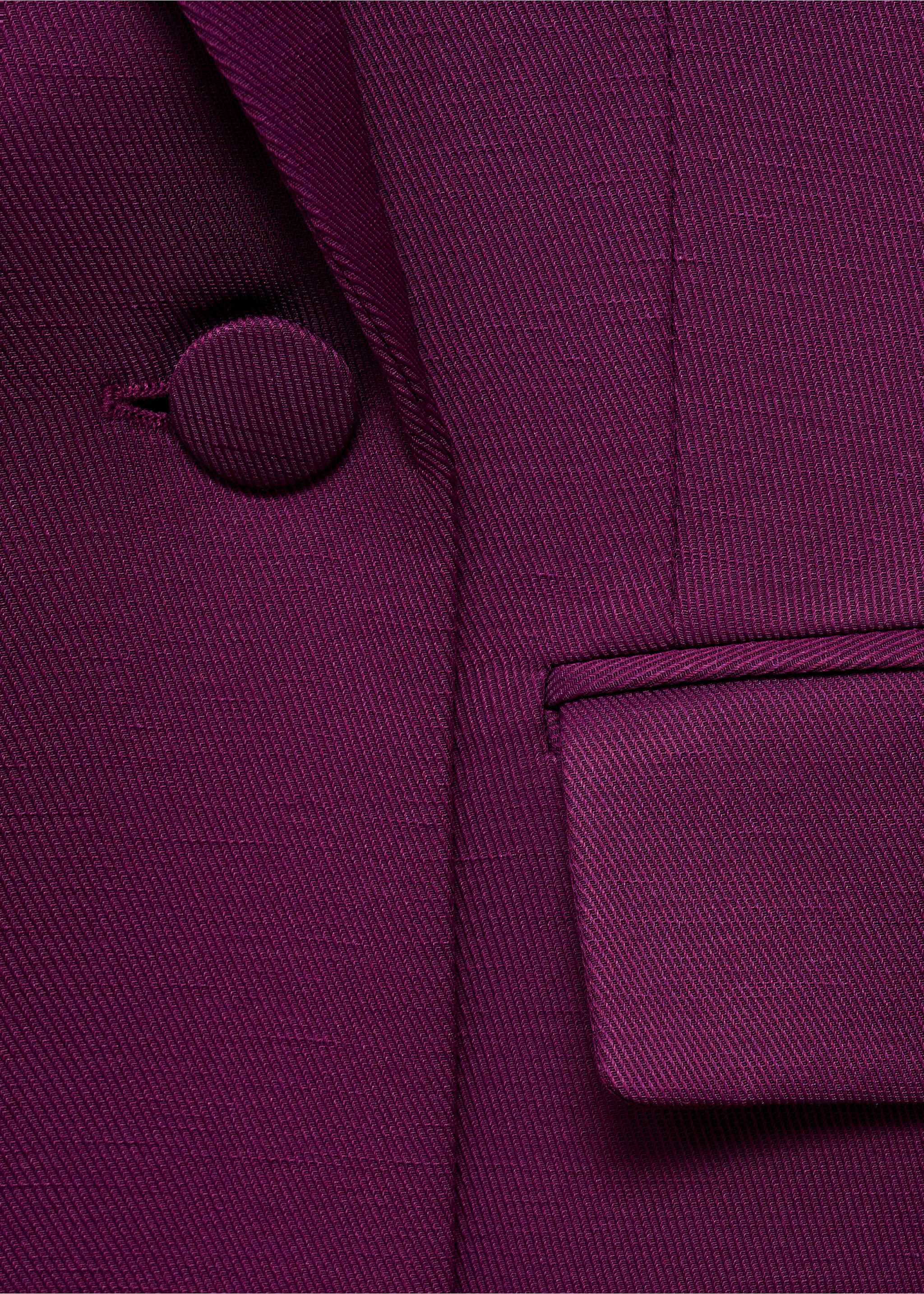 Double-breasted colbert van een linnenblind - Detail van het artikel 0, Fuchsia. Ref: 17071264-00.